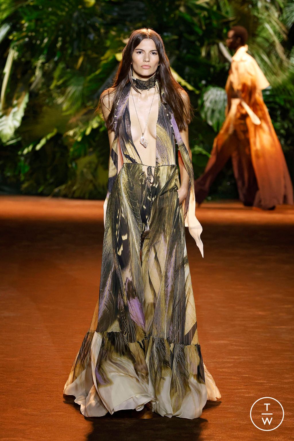 Fashion Week Milan Spring/Summer 2024 look 26 from the Roberto Cavalli collection womenswear