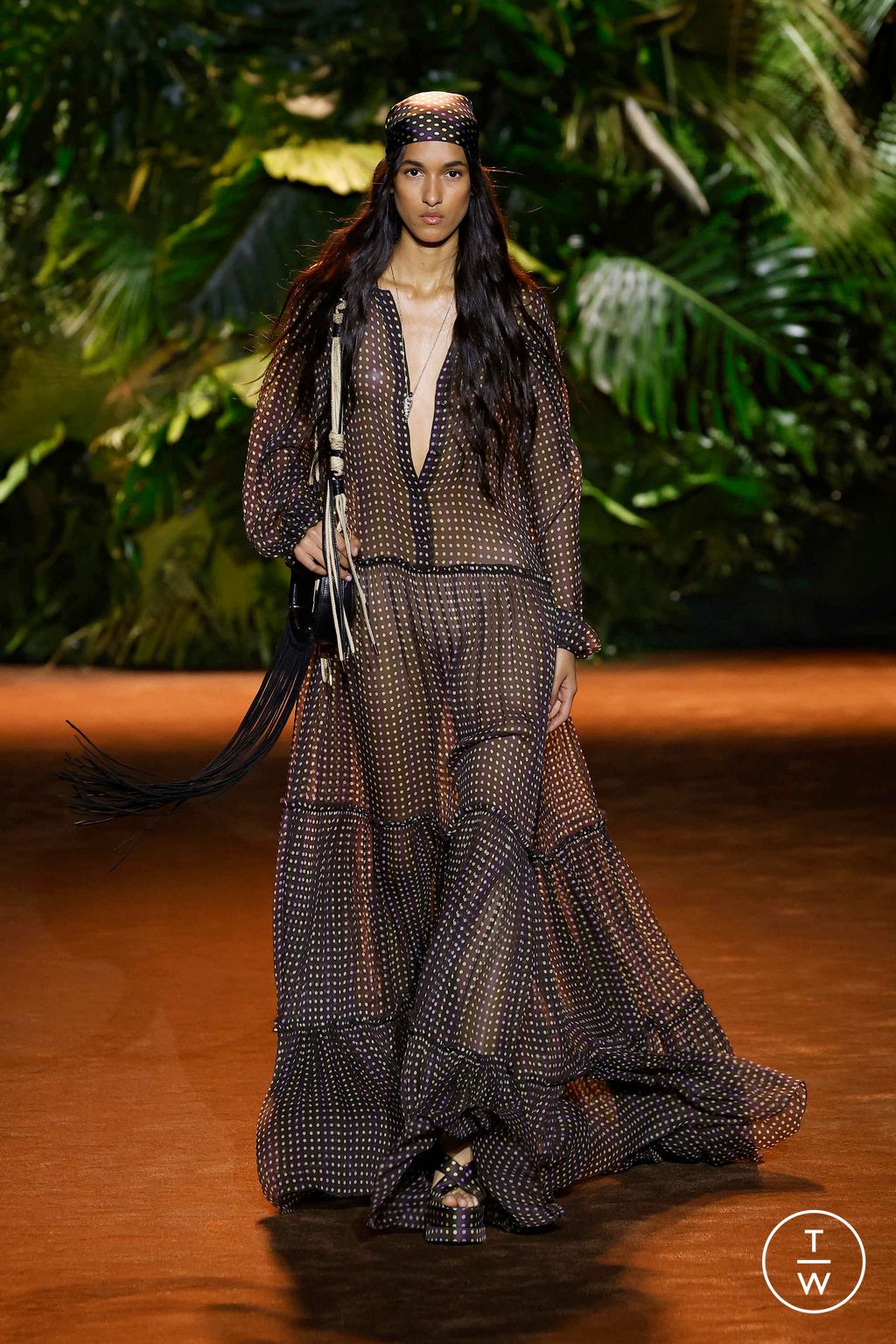Fashion Week Milan Spring/Summer 2024 look 27 from the Roberto Cavalli collection womenswear