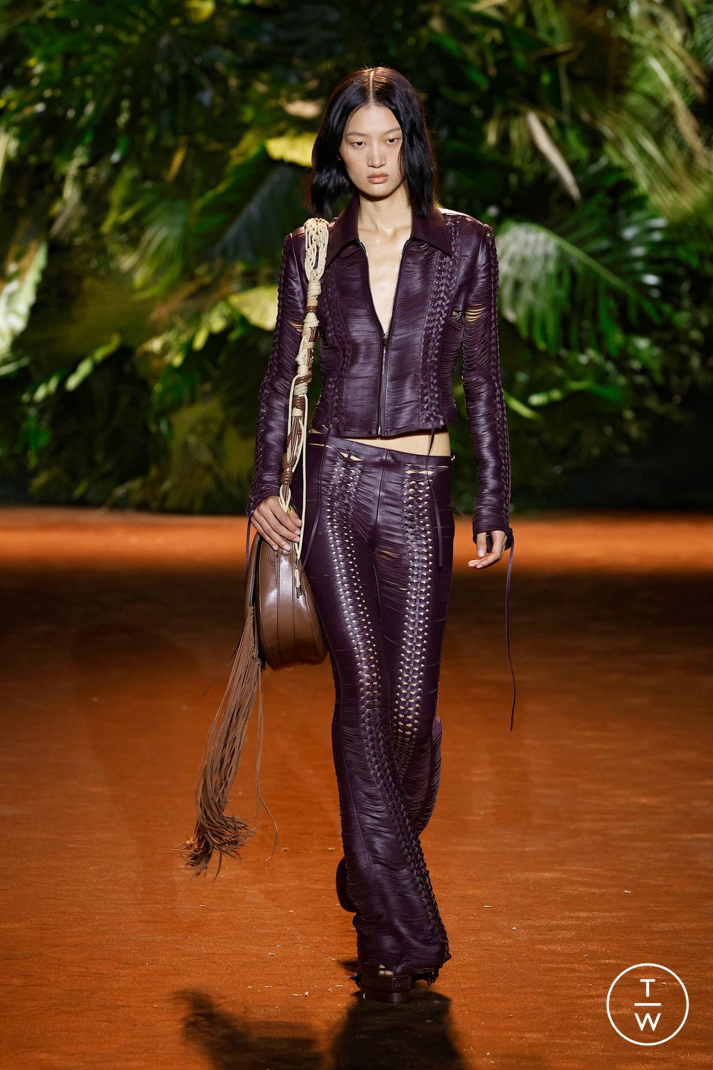 Fashion Week Milan Spring/Summer 2024 look 32 from the Roberto Cavalli collection womenswear