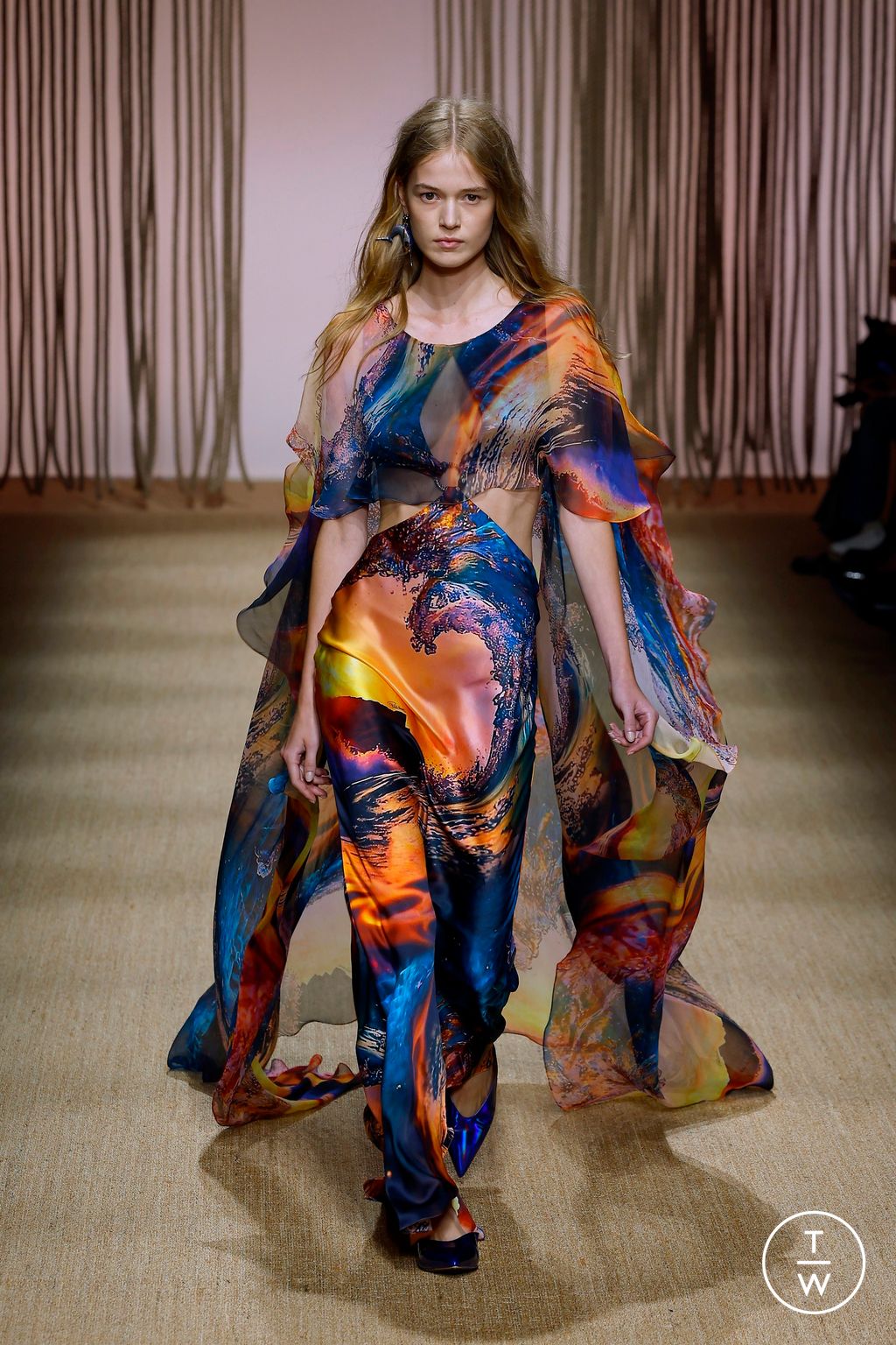 Fashion Week Milan Spring/Summer 2025 look 35 from the Roberto Cavalli collection womenswear