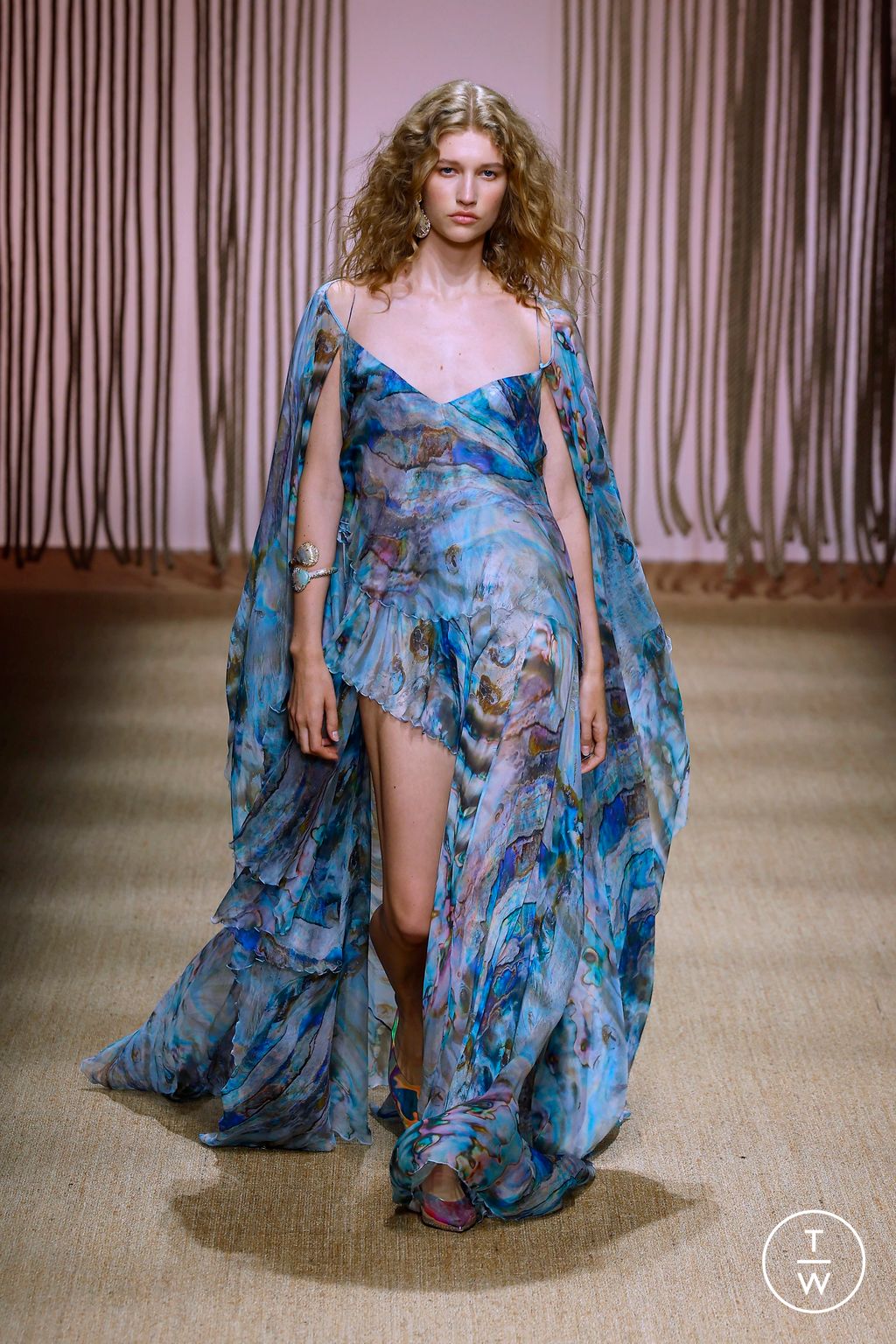 Fashion Week Milan Spring-Summer 2025 look 51 from the Roberto Cavalli collection womenswear