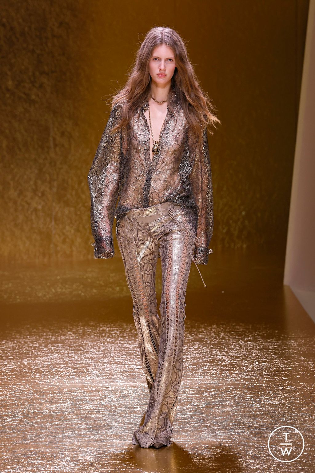 Fashion Week Milan Spring/Summer 2026 look 2 from the Roberto Cavalli collection womenswear