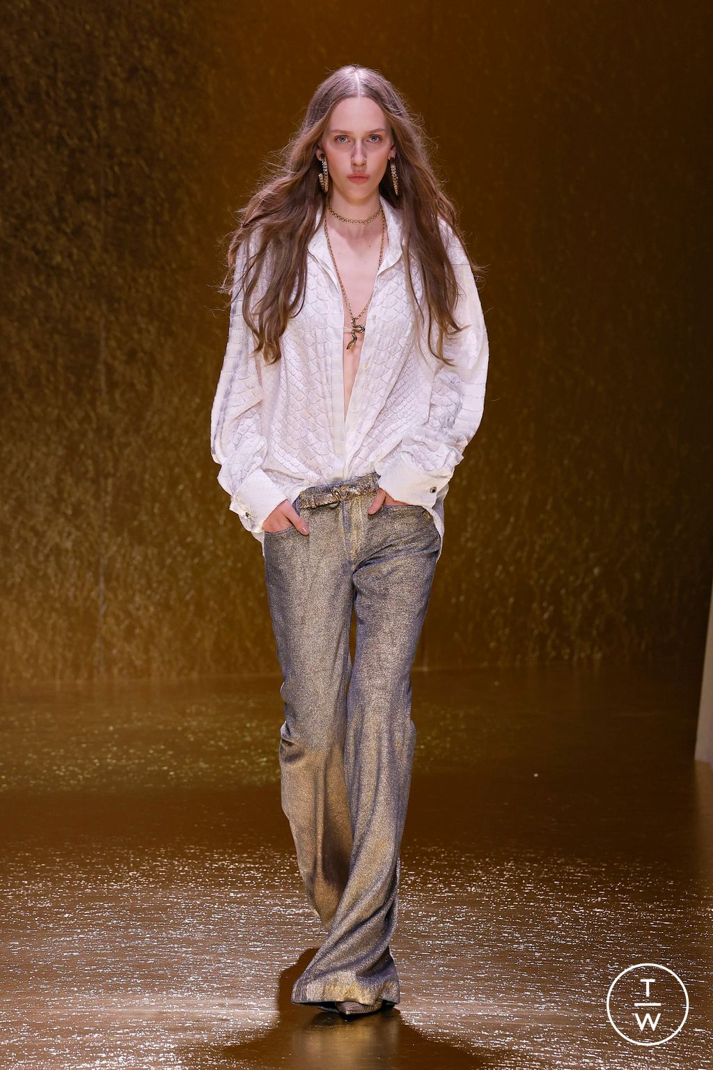 Fashion Week Milan Spring/Summer 2026 look 15 from the Roberto Cavalli collection womenswear