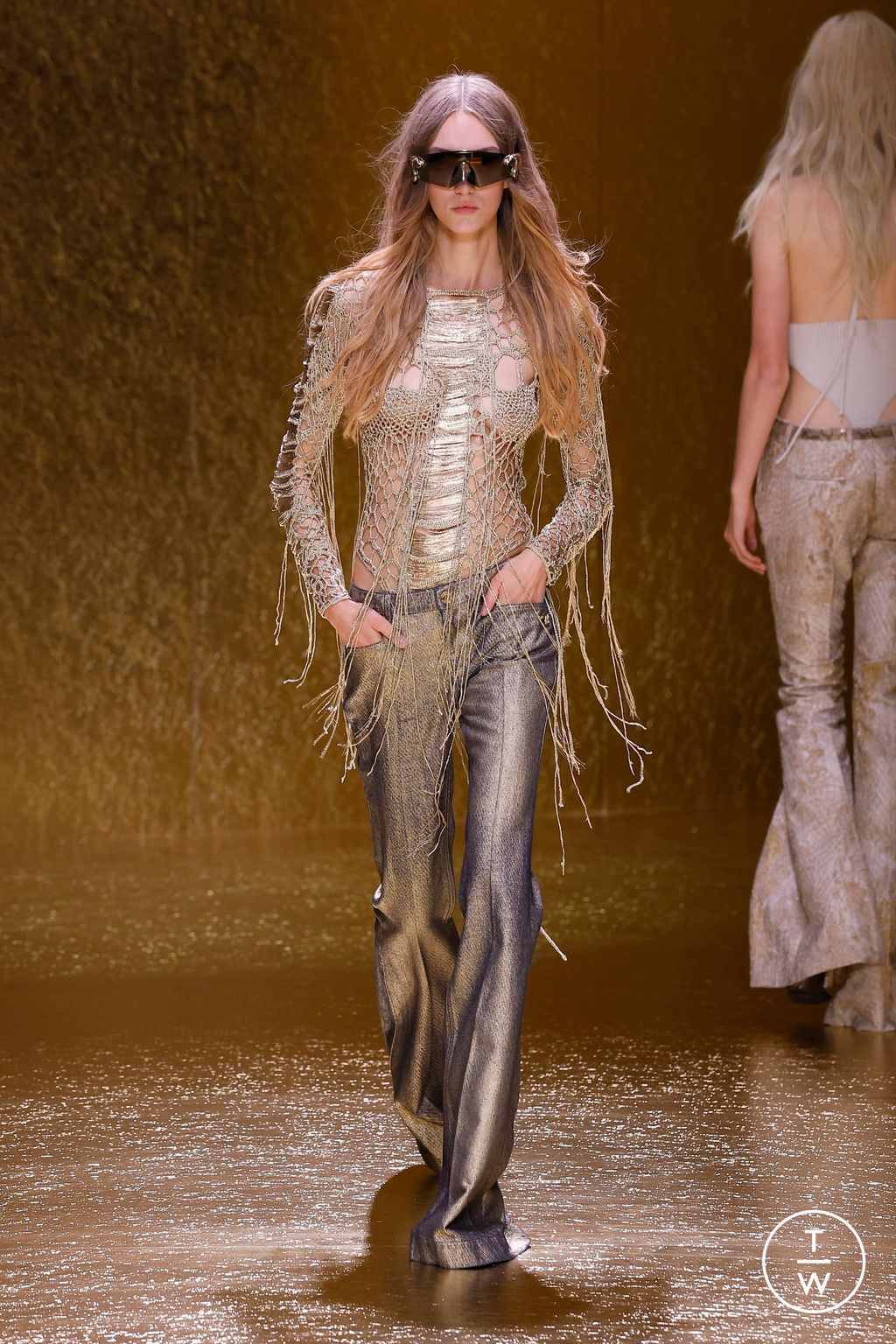 Fashion Week Milan Spring/Summer 2026 look 24 from the Roberto Cavalli collection womenswear
