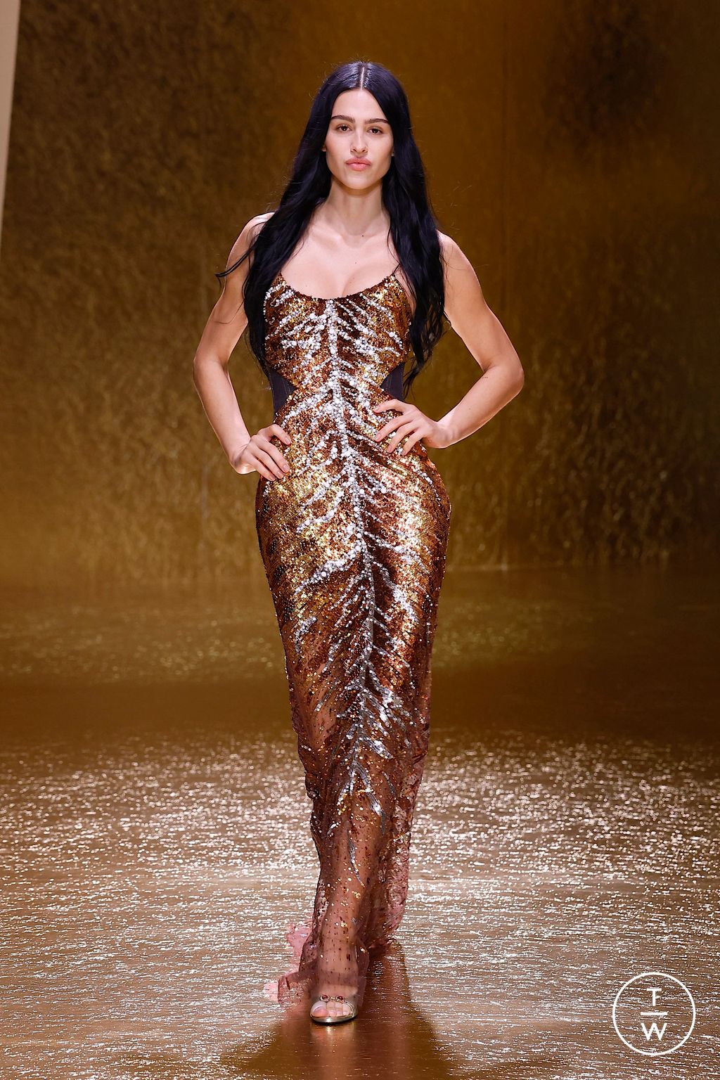 Fashion Week Milan Spring/Summer 2026 look 39 from the Roberto Cavalli collection womenswear