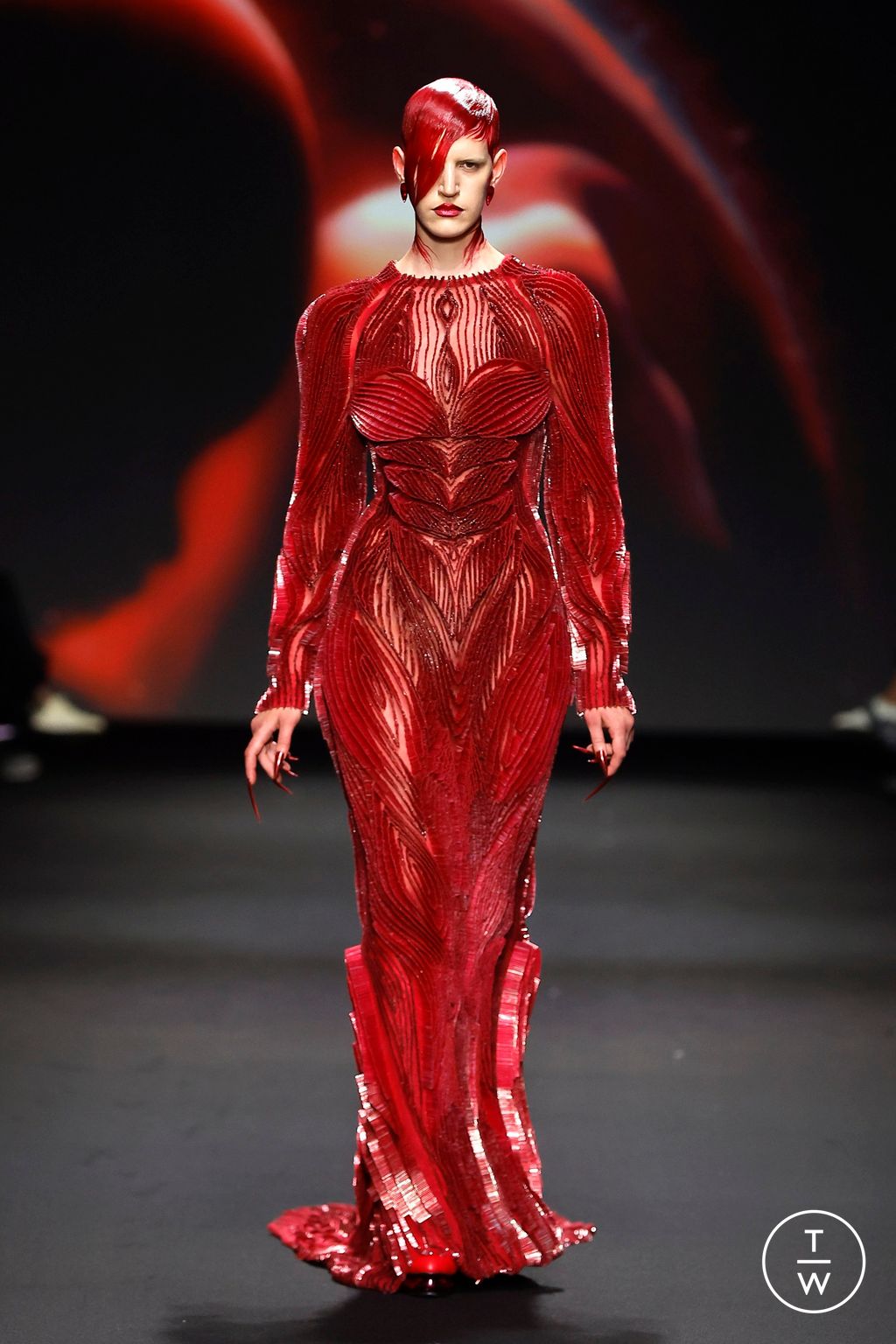 Fashion Week Paris Fall/Winter 2024 look 73 from the Robert Wun collection couture