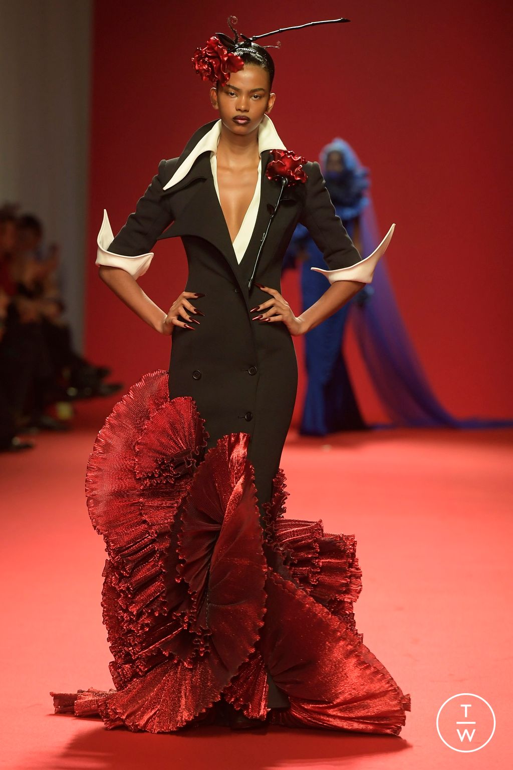 Fashion Week Paris Spring/Summer 2024 look 10 from the Robert Wun collection couture