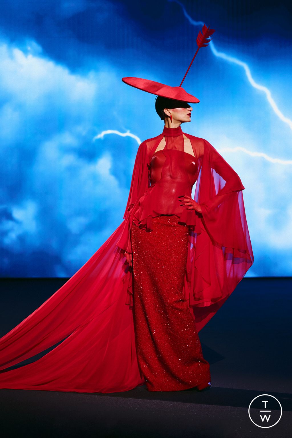 Fashion Week Paris Spring/Summer 2026 look 21 from the Robert Wun collection couture
