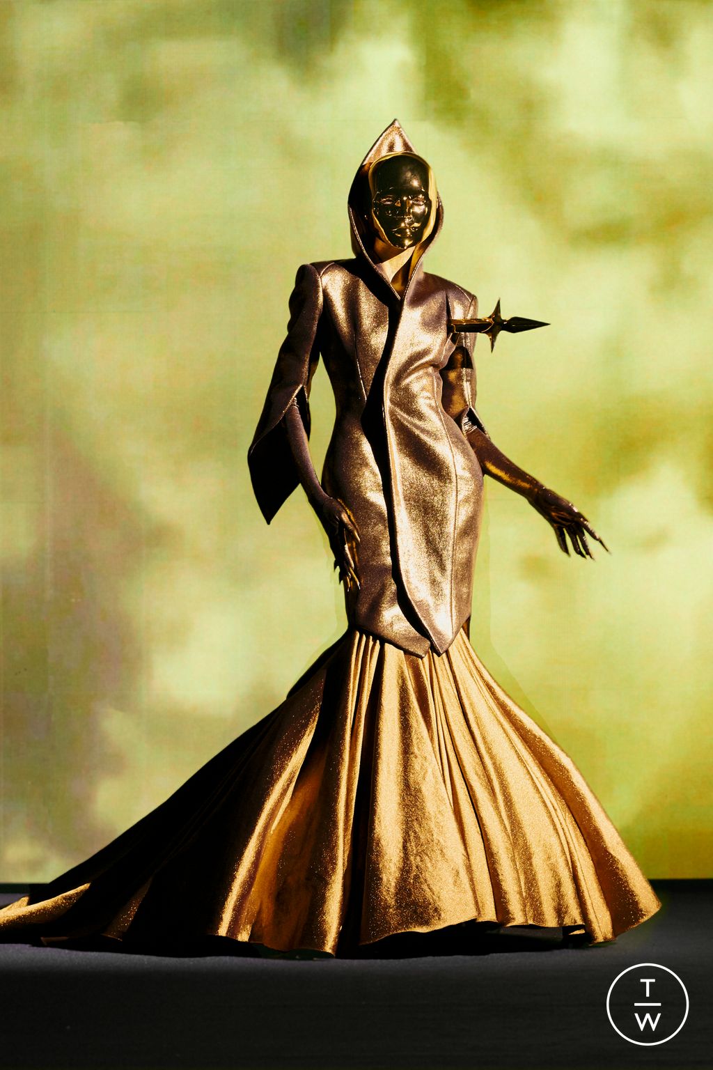 Fashion Week Paris Spring/Summer 2026 look 24 from the Robert Wun collection couture