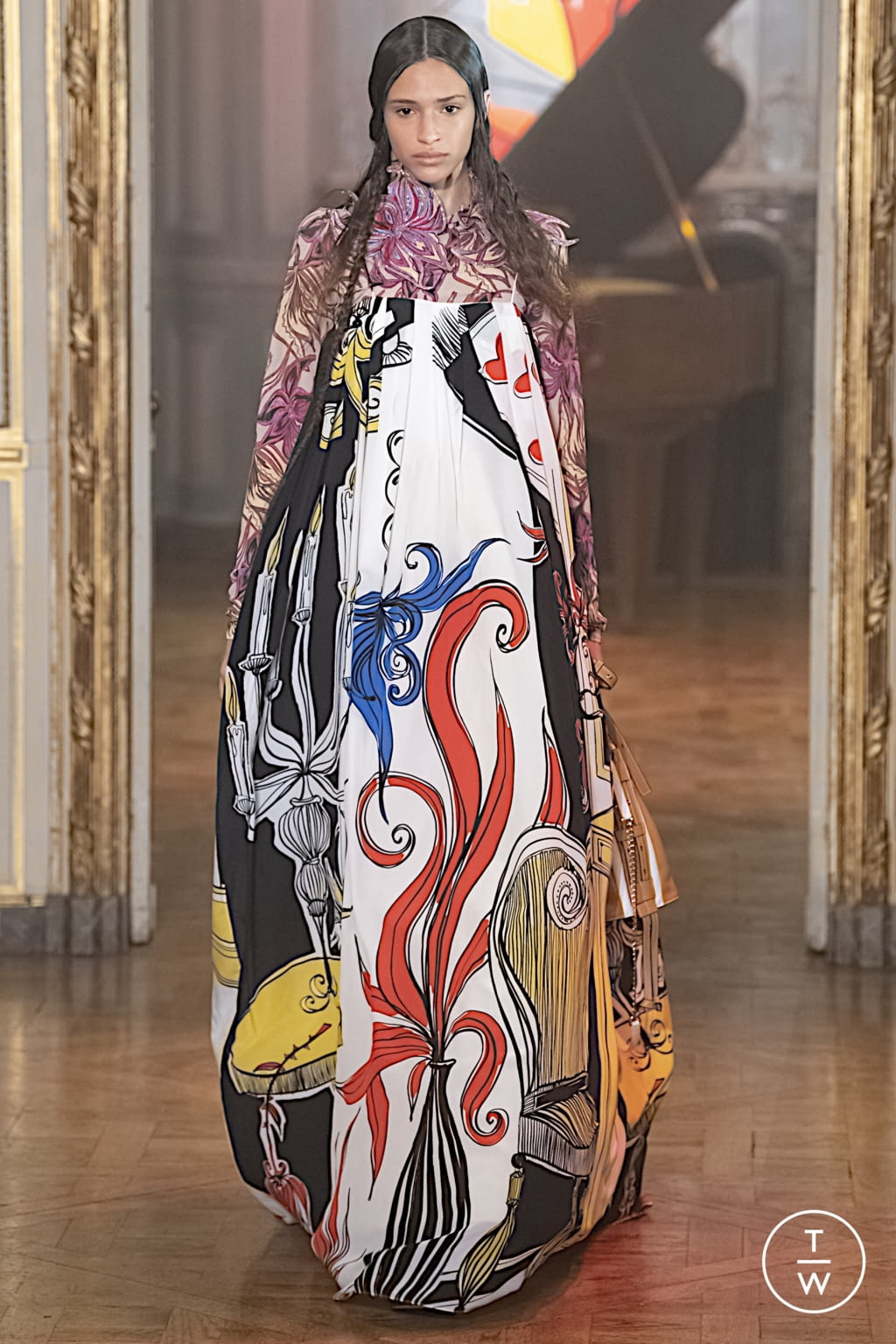 Fashion Week Paris Spring/Summer 2022 look 14 from the Rochas collection 女装