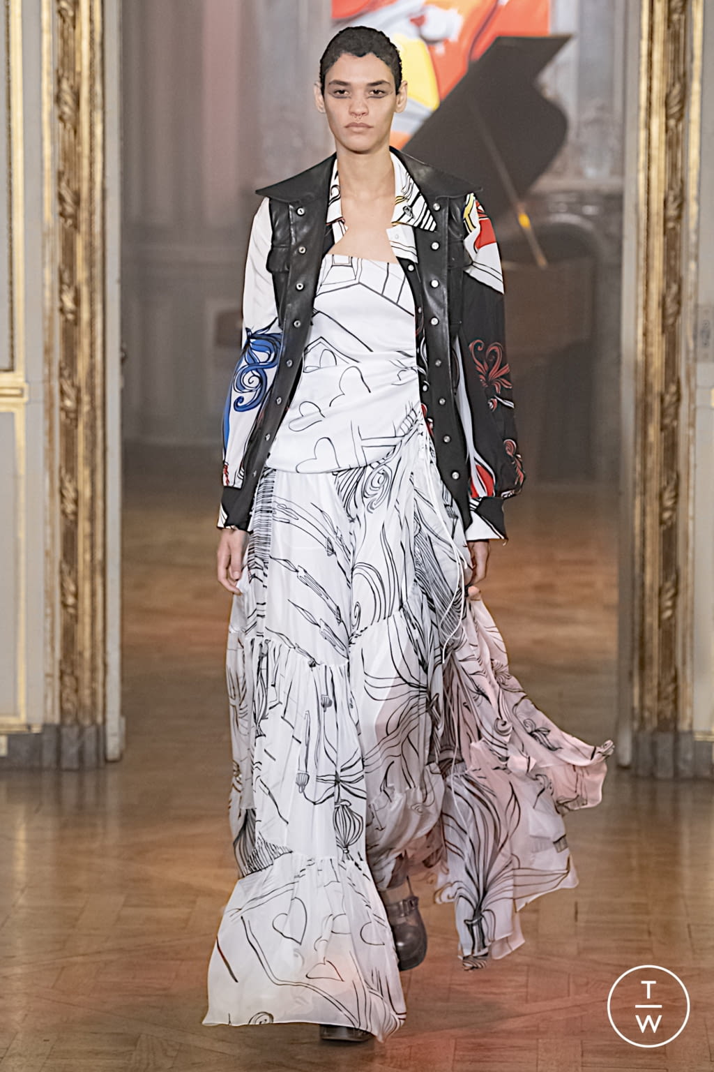 Fashion Week Paris Spring/Summer 2022 look 15 from the Rochas collection womenswear