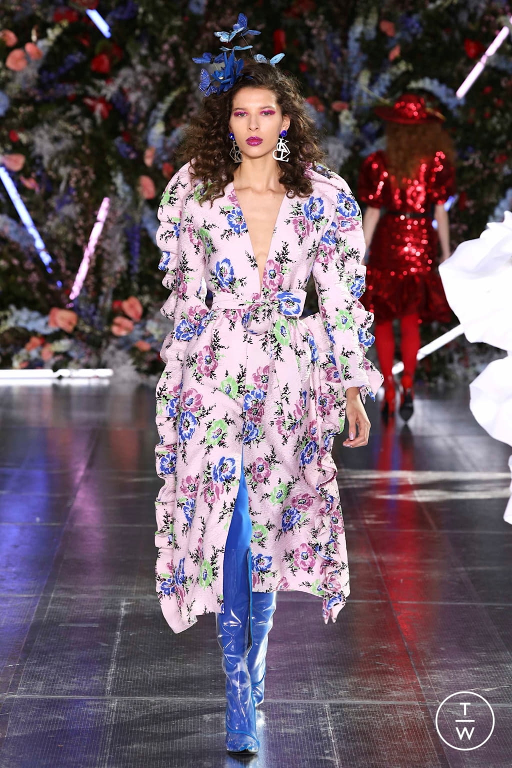 Fashion Week New York Fall/Winter 2019 look 33 from the Rodarte collection 女装