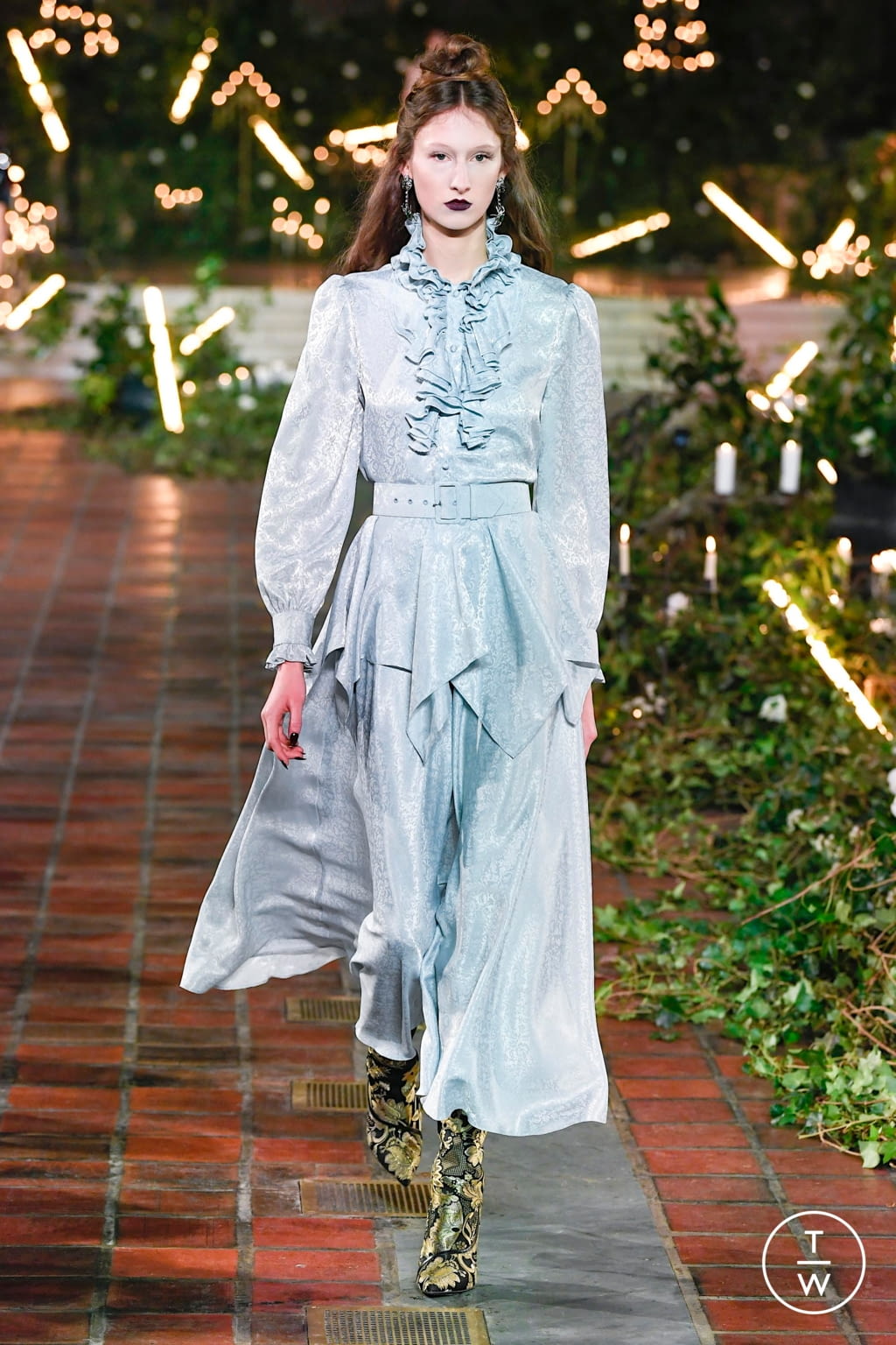 Fashion Week New York Fall/Winter 2020 look 7 de la collection Rodarte womenswear
