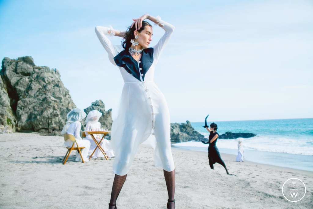 Fashion Week New York Fall/Winter 2021 look 10 from the Rodarte collection womenswear