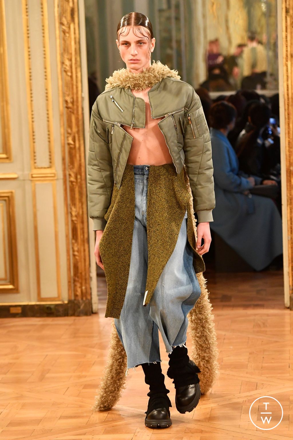 Fashion Week Paris Fall/Winter 2024 look 15 de la collection Rokh womenswear