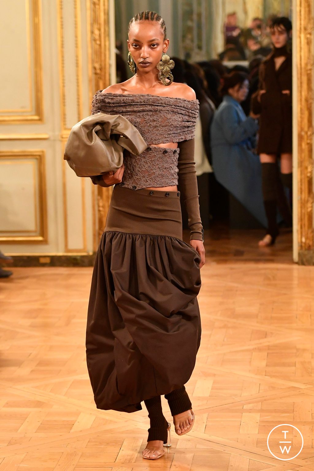 Fashion Week Paris Fall/Winter 2024 look 25 de la collection Rokh womenswear