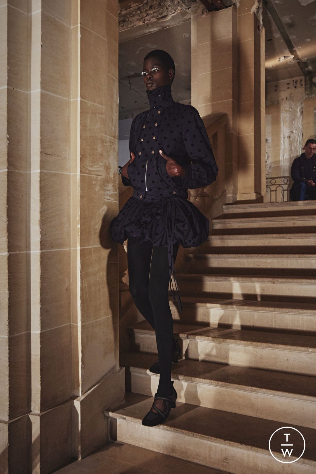 Fashion Week Paris Fall/Winter 2025 look 18 de la collection Rokh womenswear