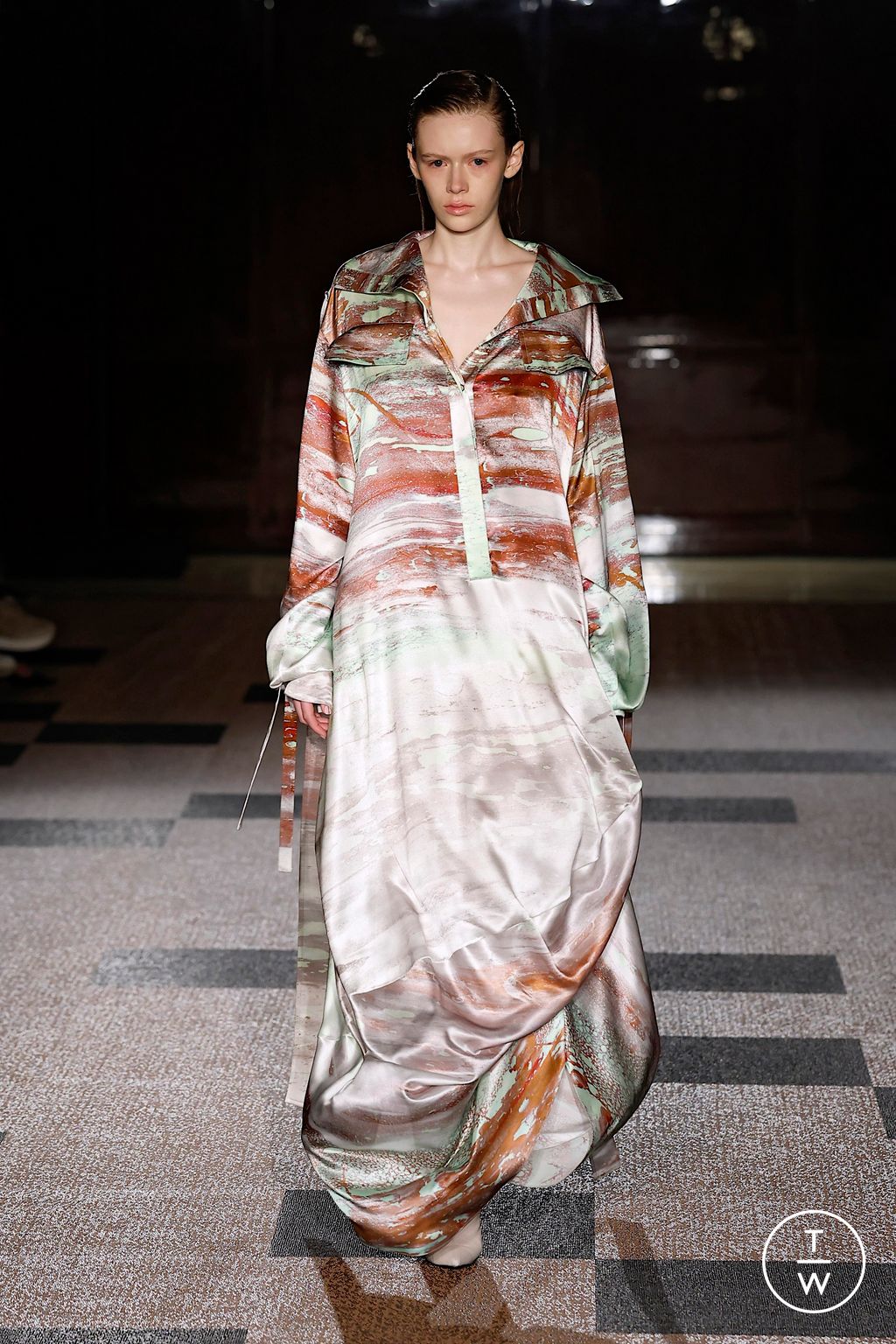 Fashion Week London Spring/Summer 2026 look 5 from the Roksanda collection 女装