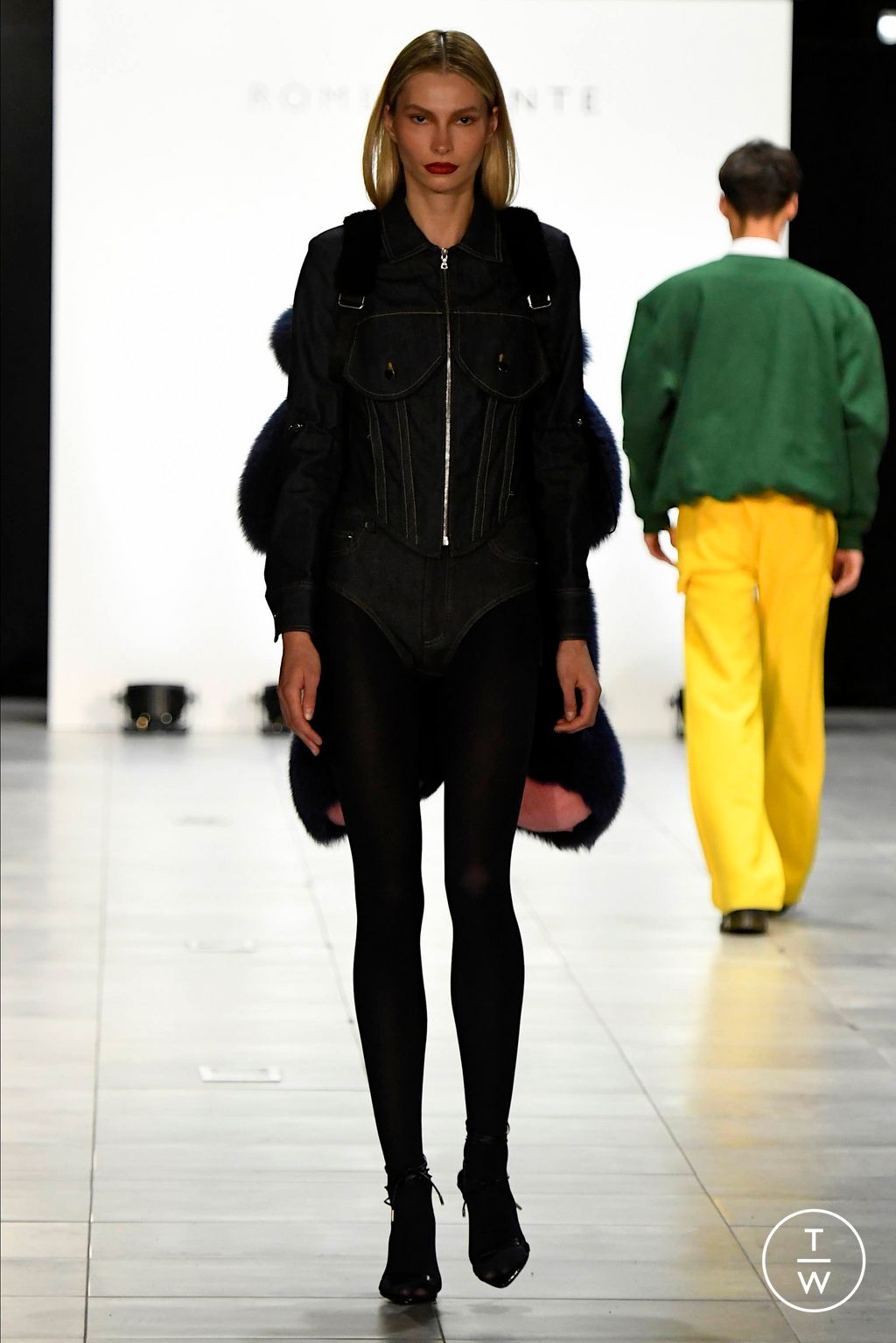 Fashion Week New York Fall/Winter 2024 look 6 from the Romeo Hunte collection womenswear