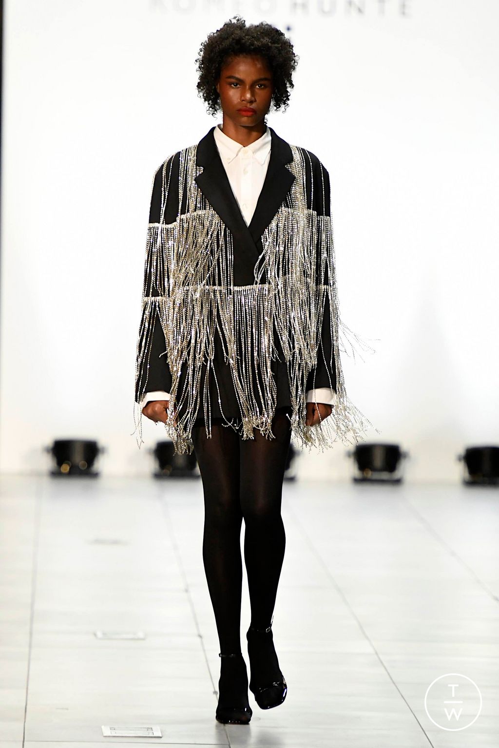Fashion Week New York Fall/Winter 2024 look 28 from the Romeo Hunte collection 女装