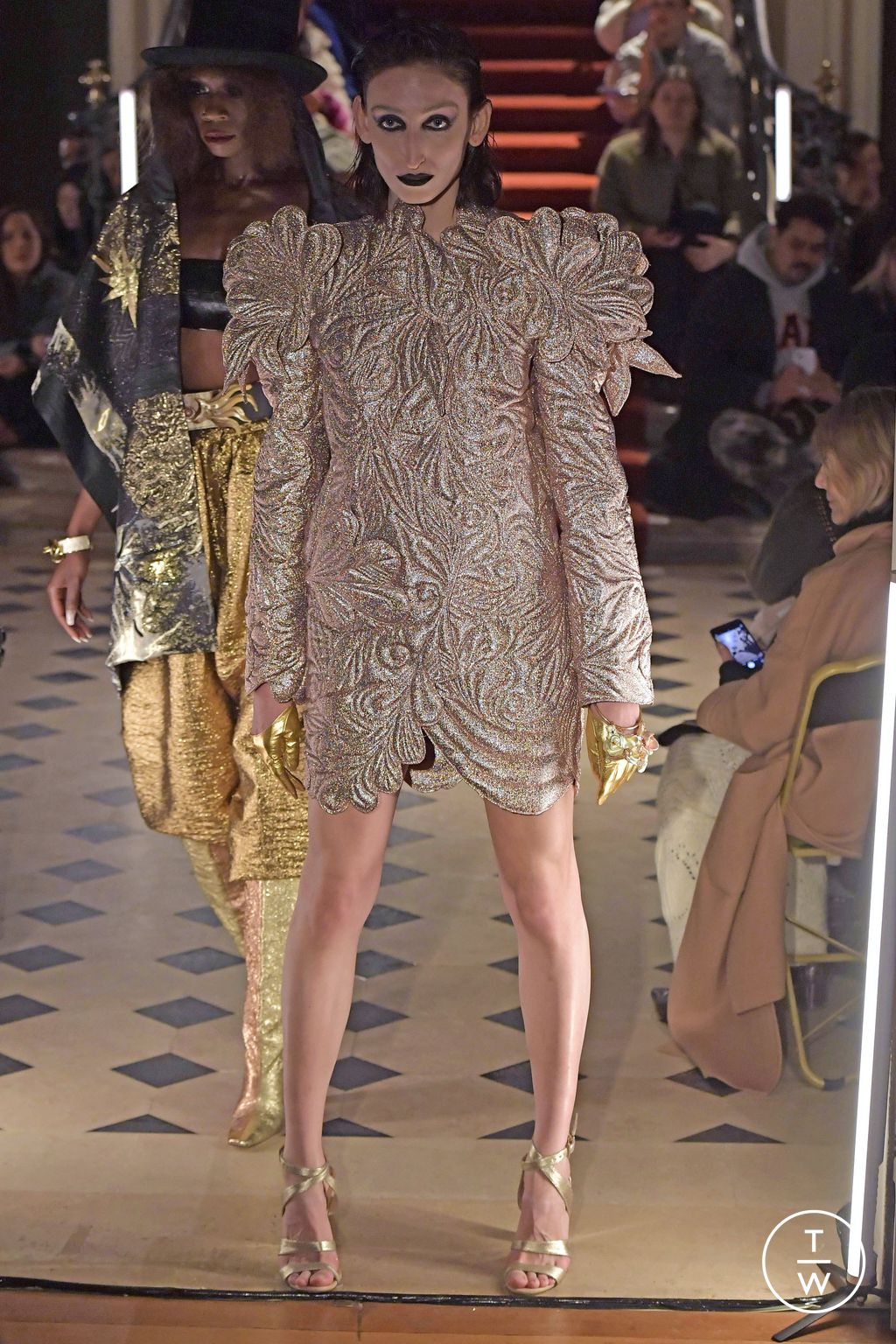 Fashion Week Paris Spring/Summer 2023 look 24 from the Ronald Van Der Kemp collection couture