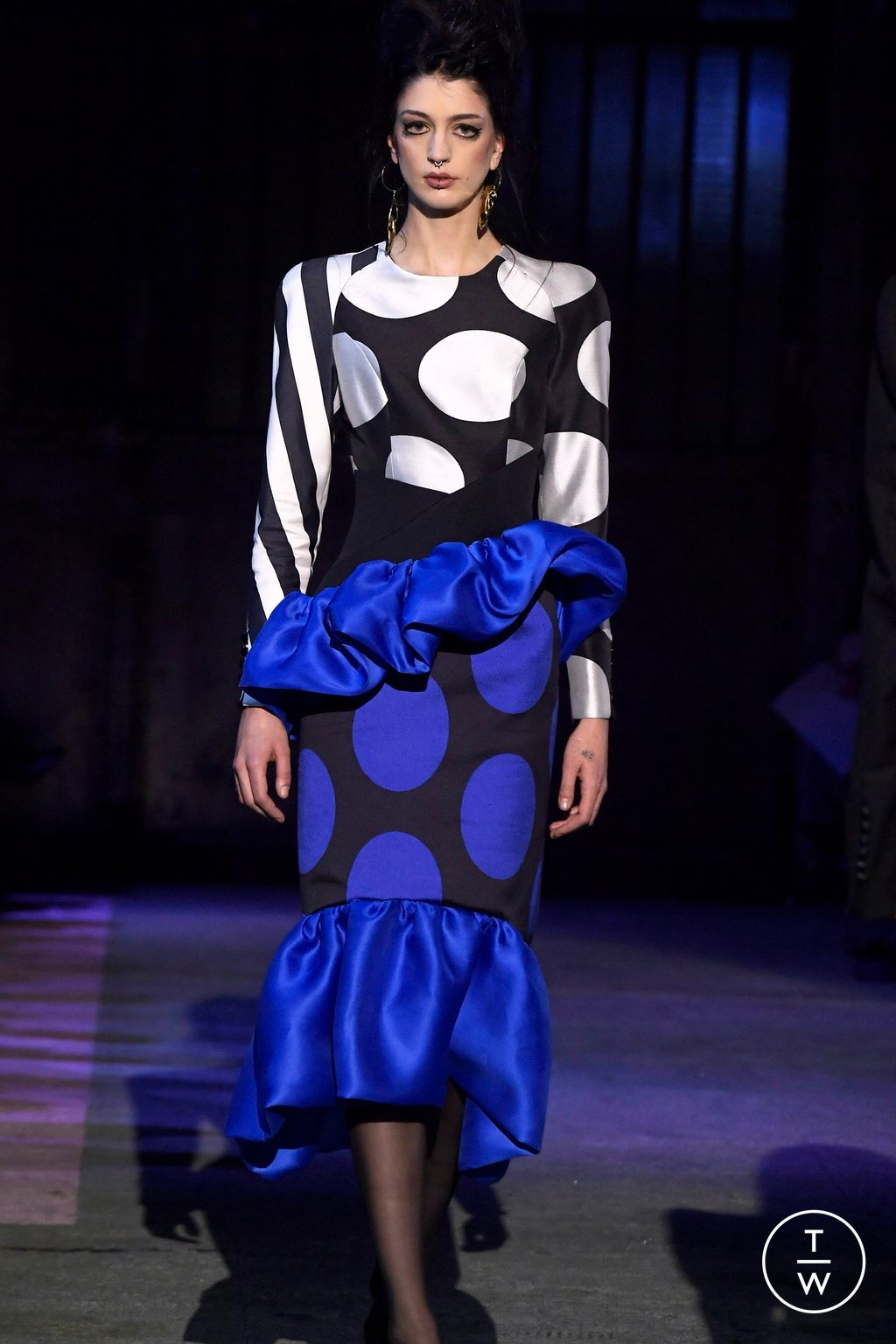 Fashion Week Paris Spring/Summer 2024 look 12 from the Ronald Van Der Kemp collection couture