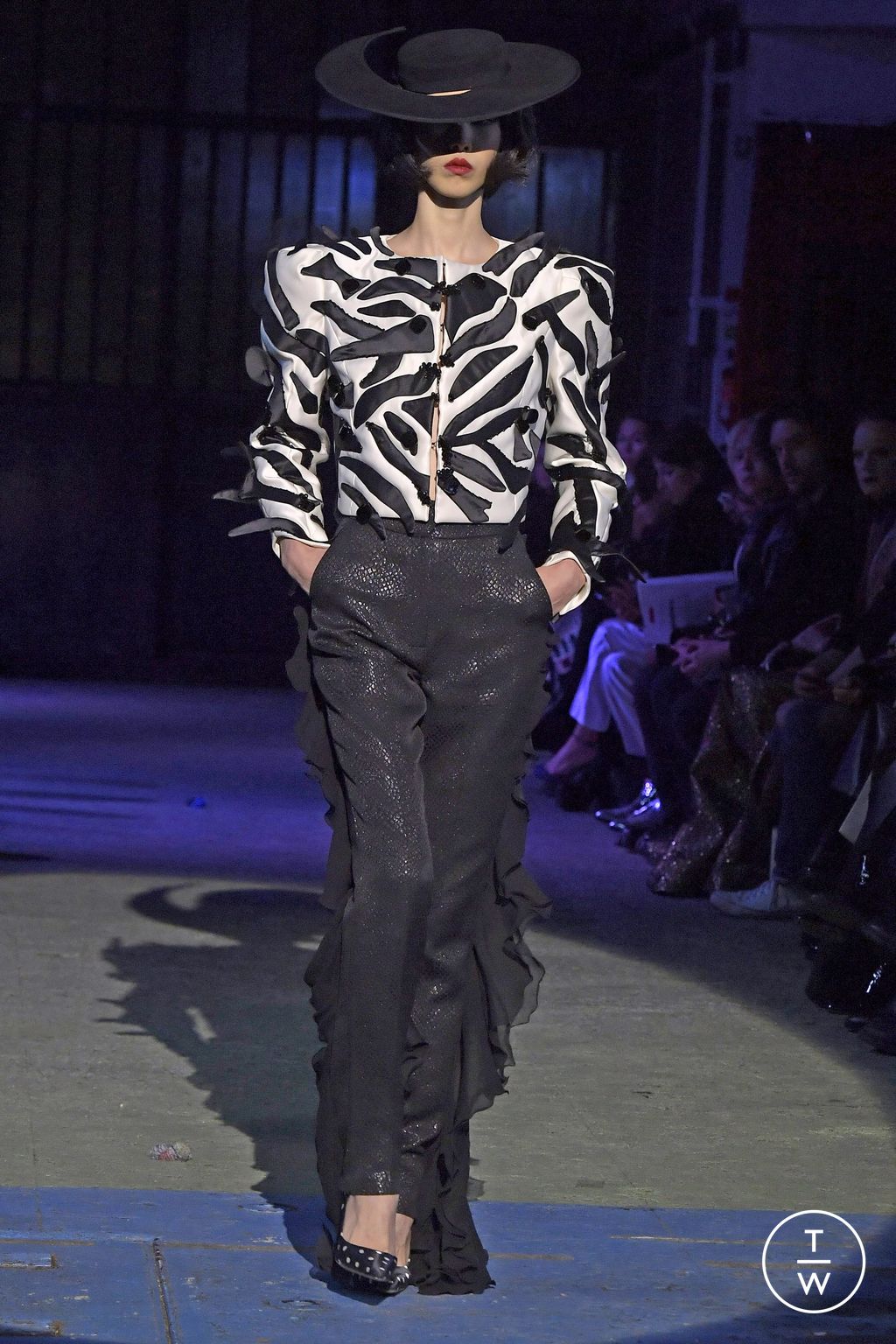 Fashion Week Paris Spring/Summer 2024 look 30 from the Ronald Van Der Kemp collection couture