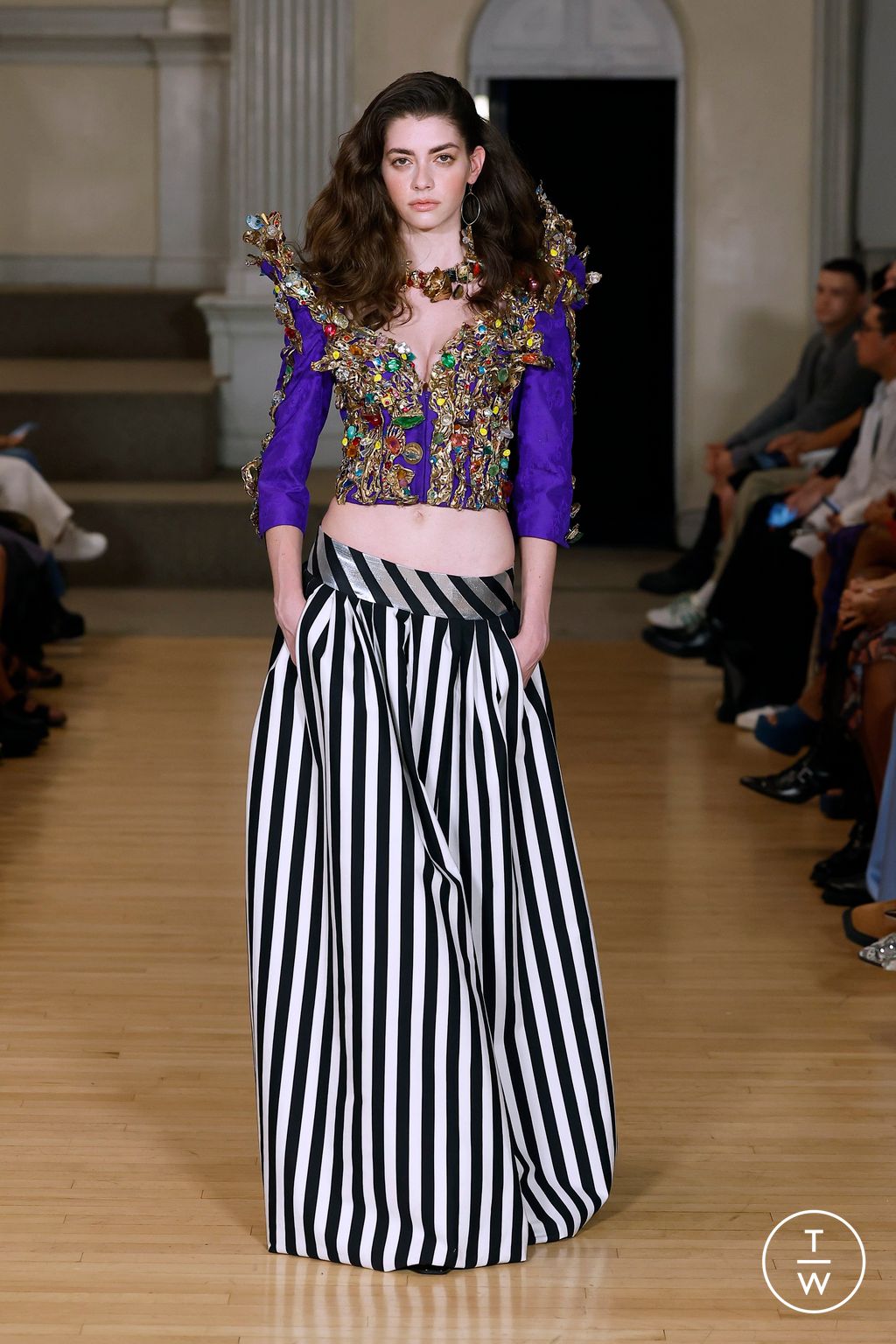 Fashion Week New York Spring/Summer 2025 look 3 from the Ronald Van Der Kemp collection womenswear