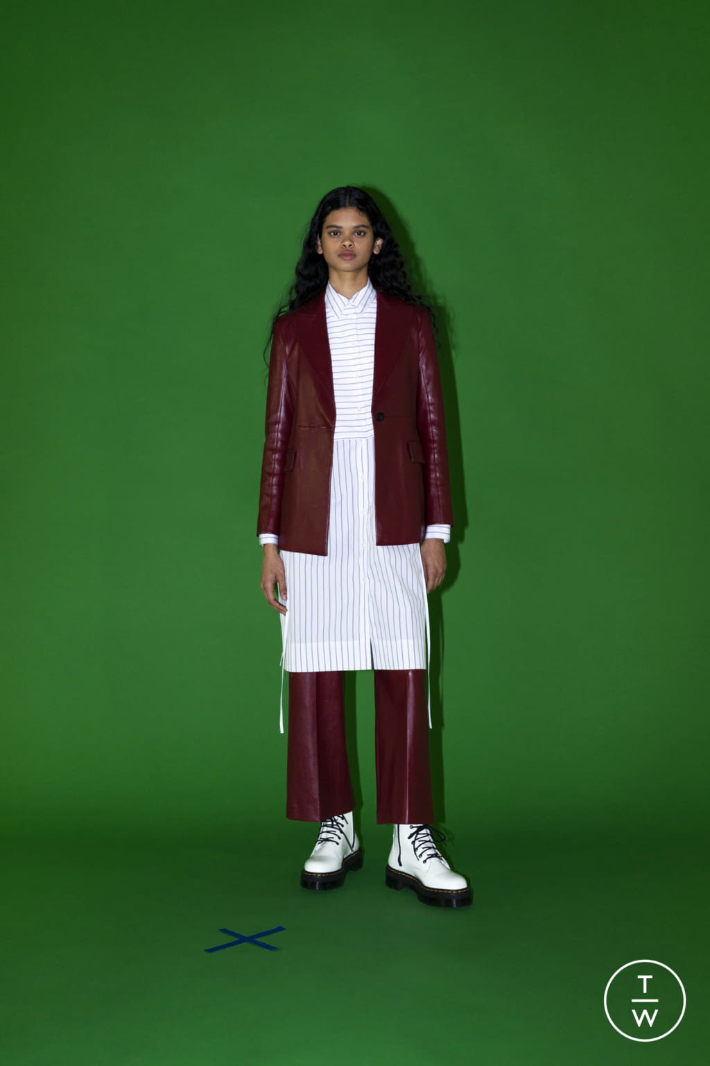 Fashion Week New York Fall/Winter 2021 look 5 de la collection Rosetta Getty womenswear