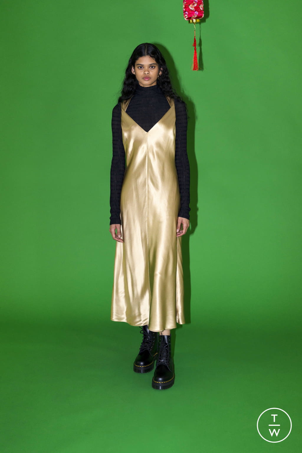 Fashion Week New York Fall/Winter 2021 look 11 de la collection Rosetta Getty womenswear
