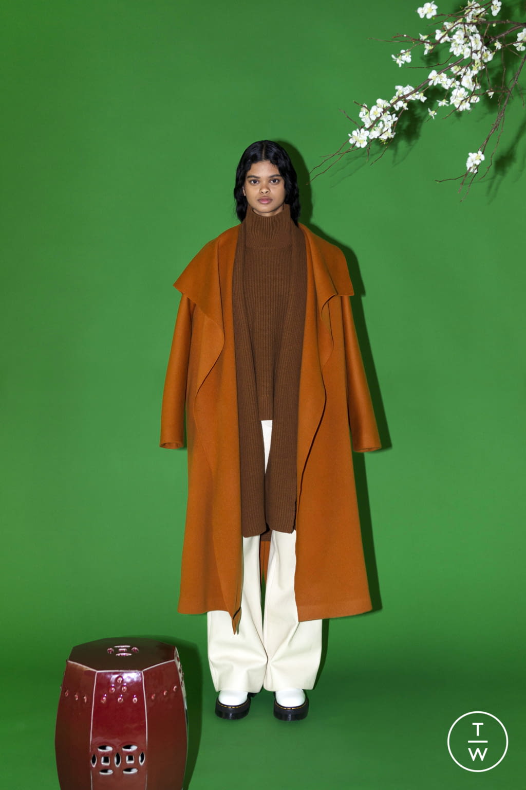 Fashion Week New York Fall/Winter 2021 look 19 from the Rosetta Getty collection womenswear