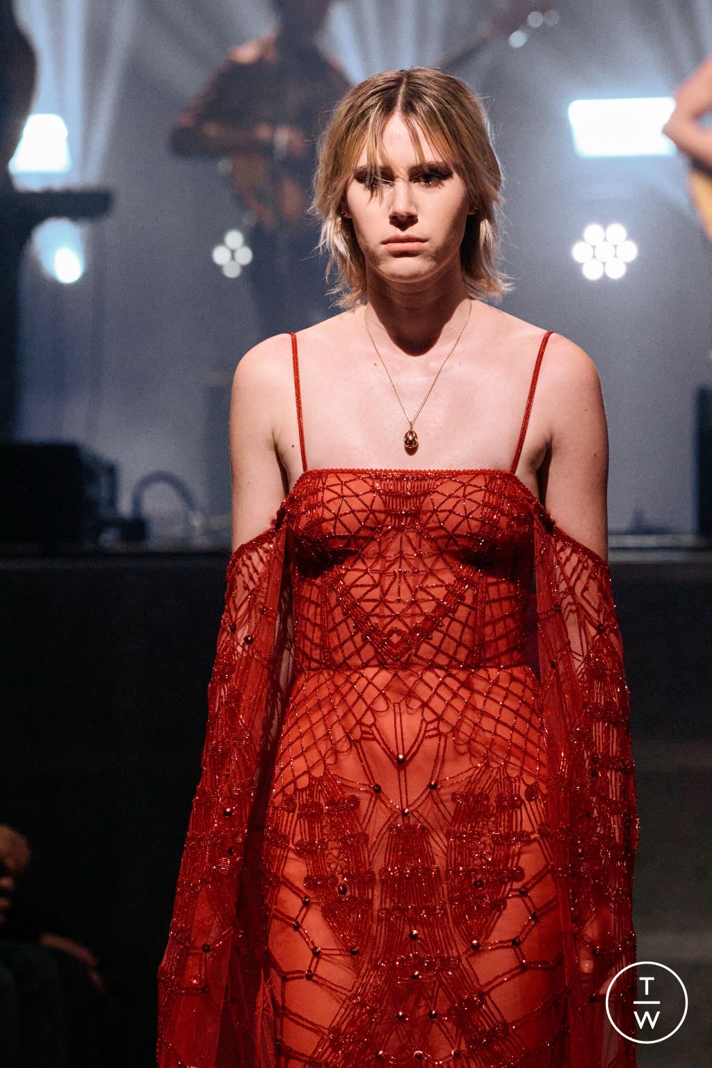 Fashion Week New York Fall/Winter 2023 look 9 de la collection Cucculelli Shaheen womenswear accessories