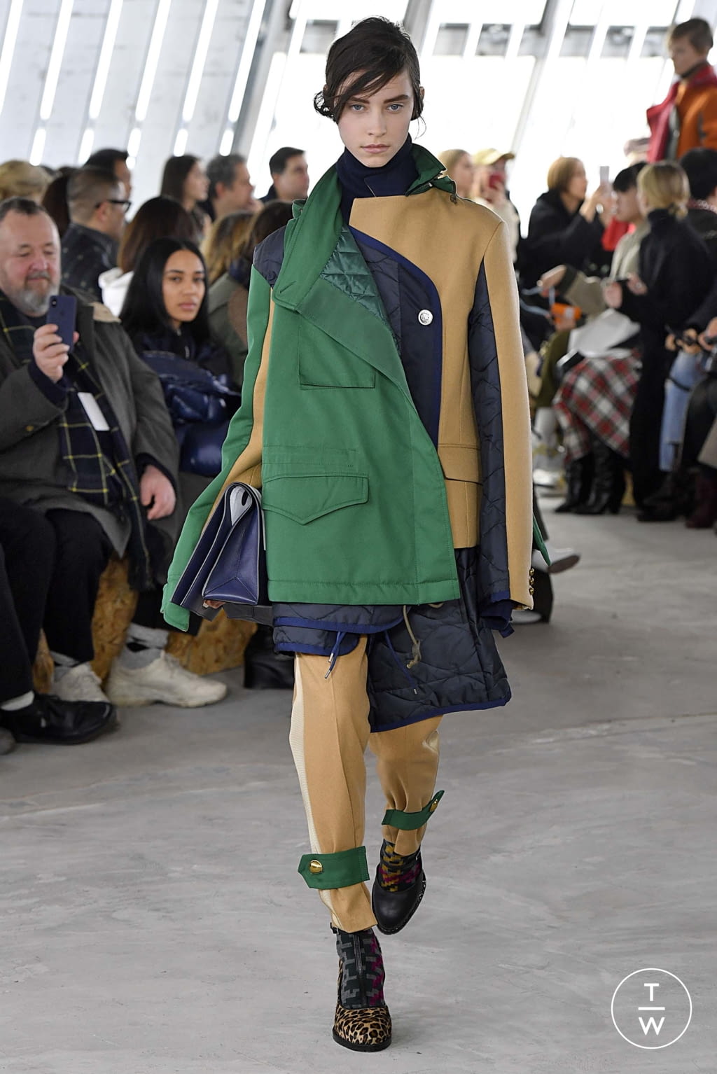 Fashion Week Paris Fall/Winter 2018 look 17 from the Sacai collection 女装