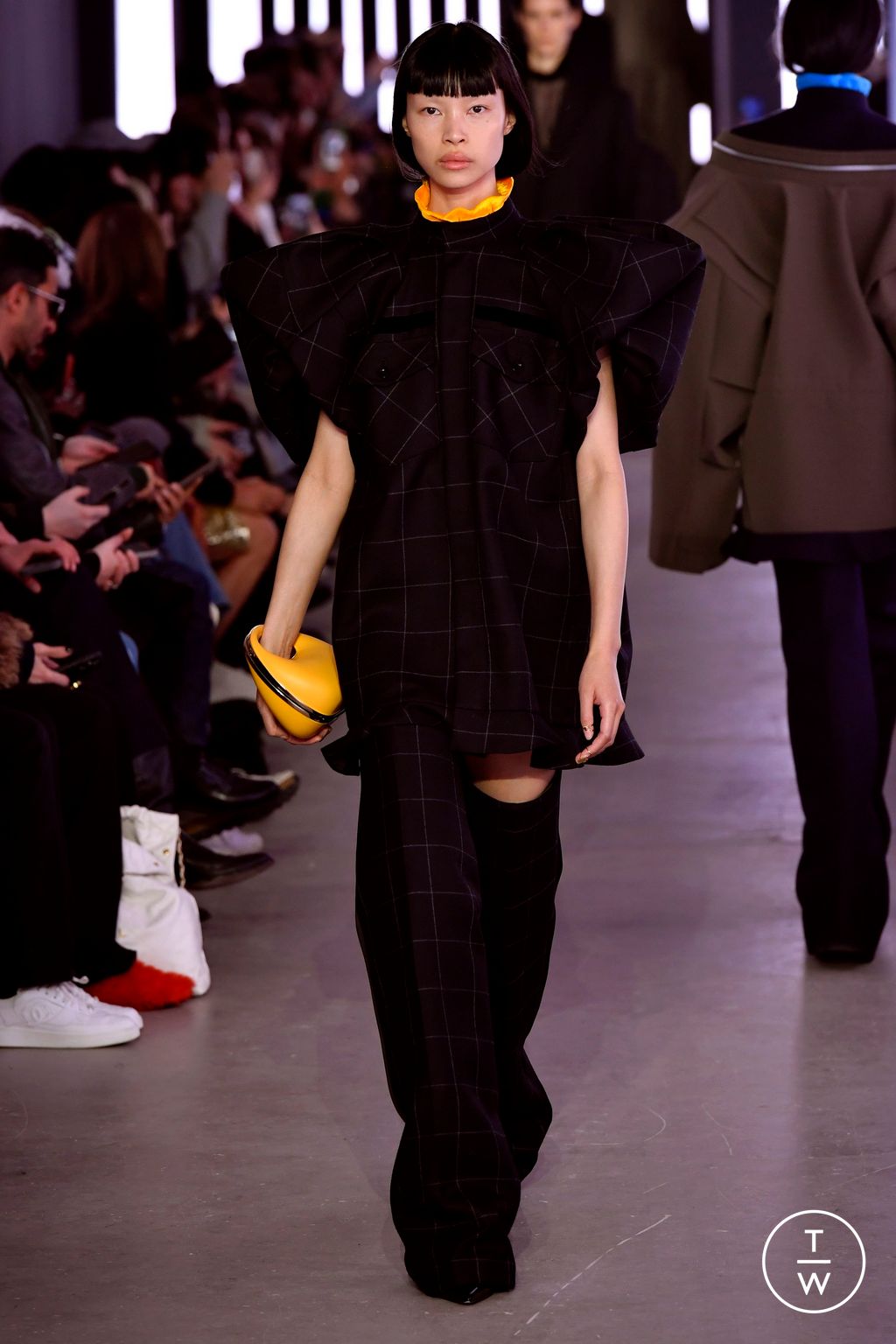 Fashion Week Paris Fall/Winter 2024 look 35 de la collection Sacai womenswear