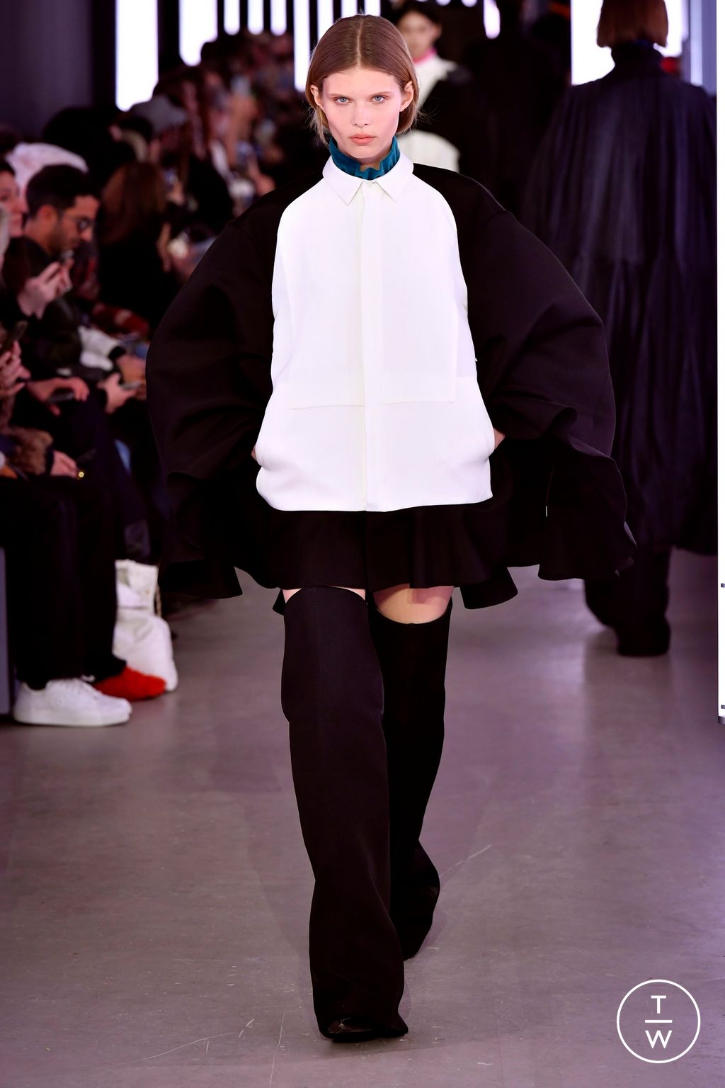 Fashion Week Paris Fall/Winter 2024 look 42 from the Sacai collection womenswear