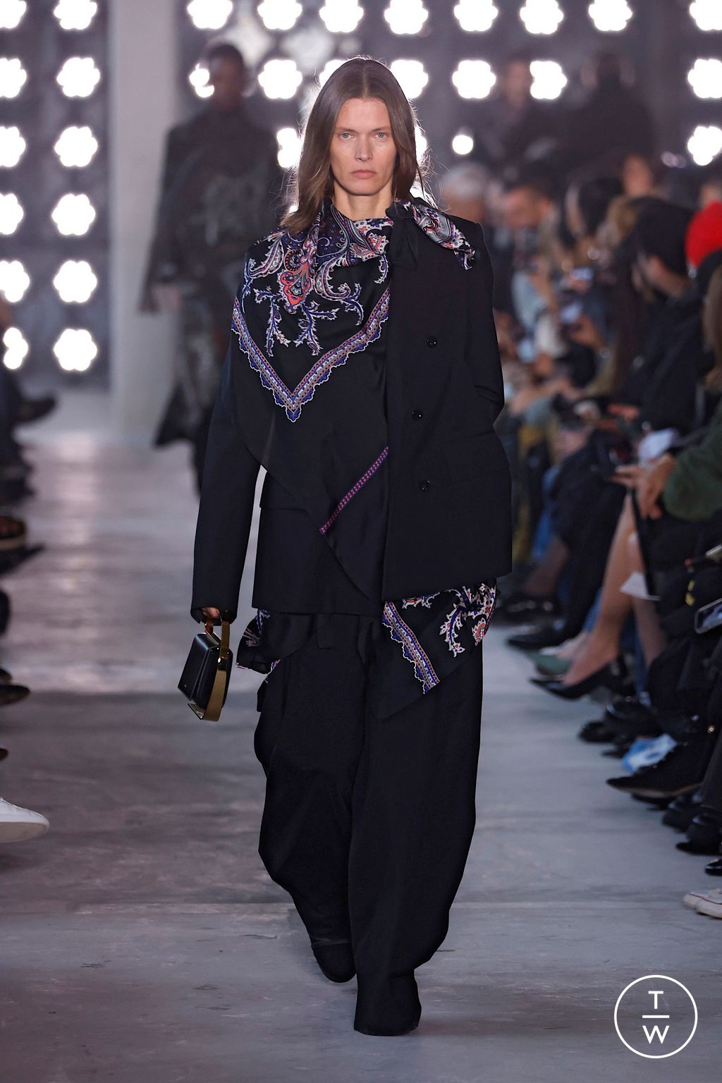 Fashion Week Paris Fall/Winter 2025 look 34 from the Sacai collection womenswear