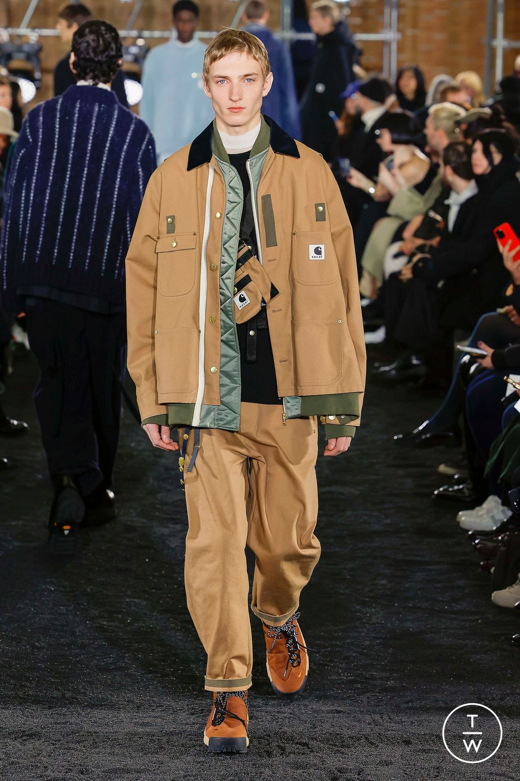 Fashion Week Paris Fall/Winter 2023 look 23 from the Sacai collection 男装