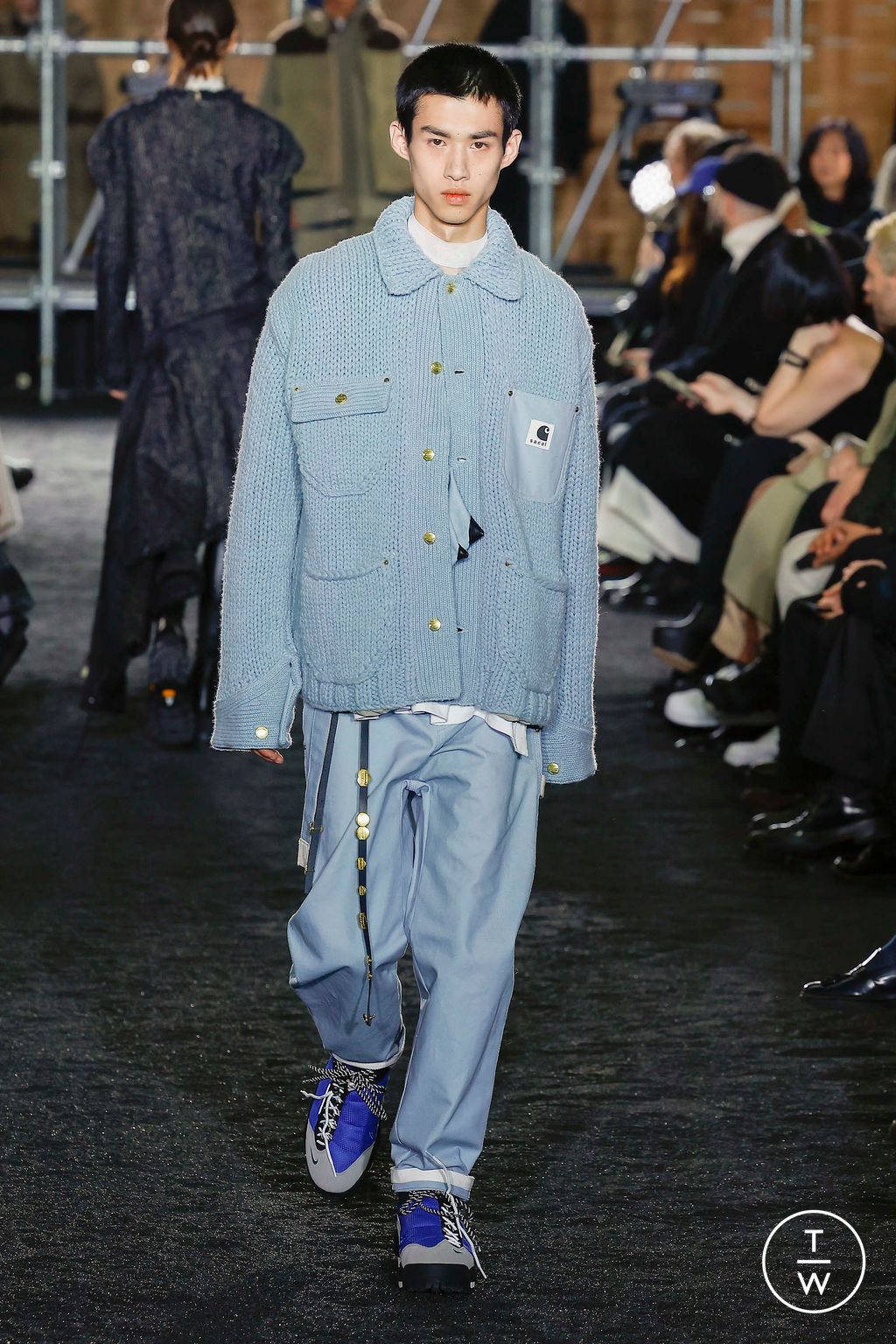 Fashion Week Paris Fall/Winter 2023 look 25 from the Sacai collection menswear