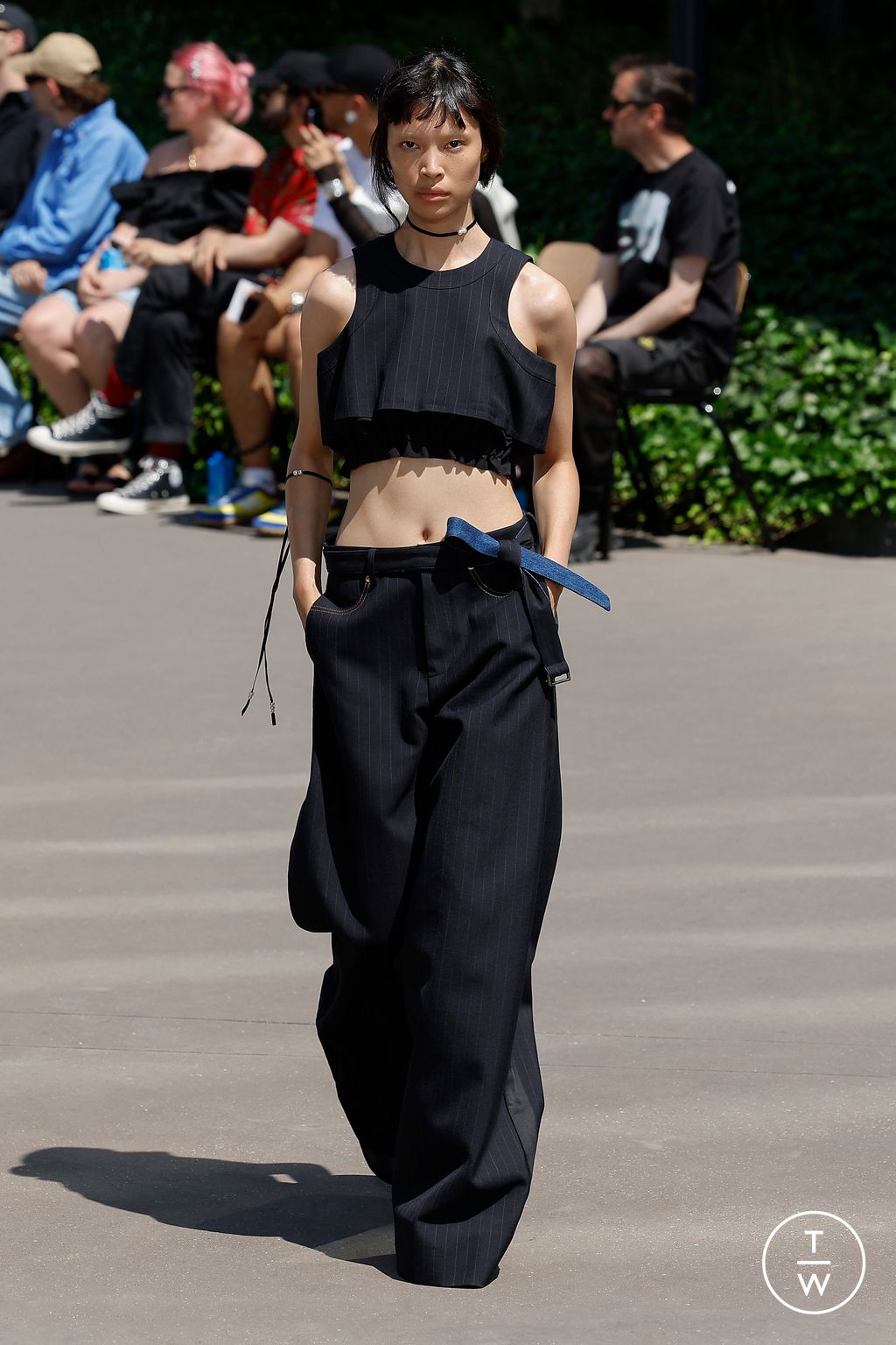 Fashion Week Paris Spring/Summer 2024 look 4 from the Sacai collection 男装