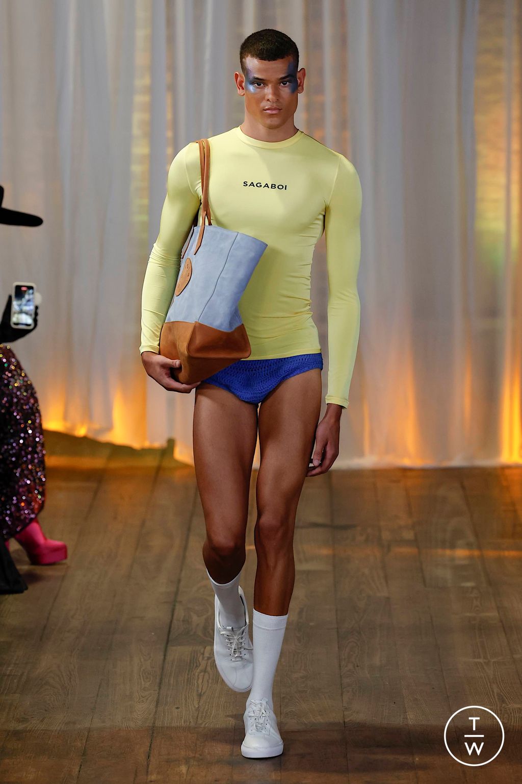 Fashion Week London Spring/Summer 2024 look 2 from the SAGABOI collection menswear