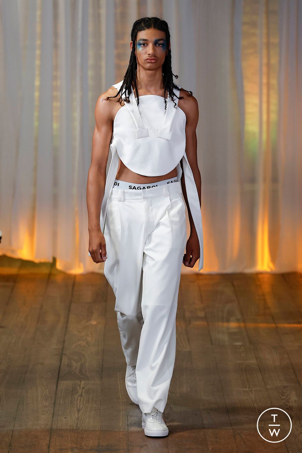Fashion Week London Spring/Summer 2024 look 6 de la collection SAGABOI menswear