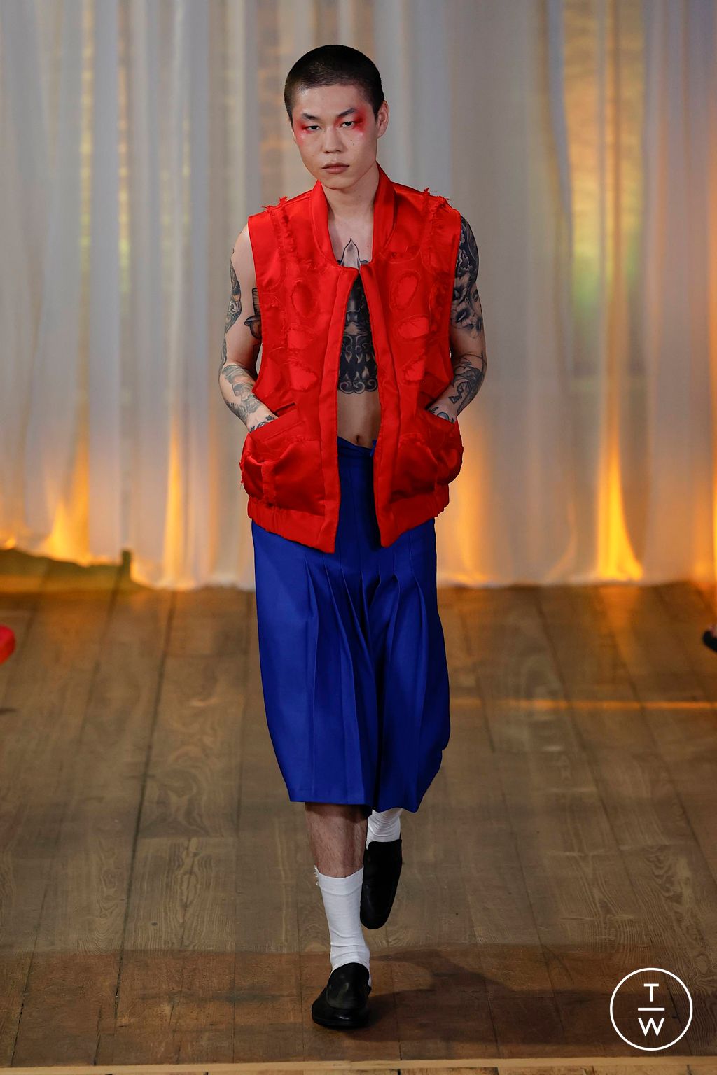 Fashion Week London Spring/Summer 2024 look 13 from the SAGABOI collection menswear