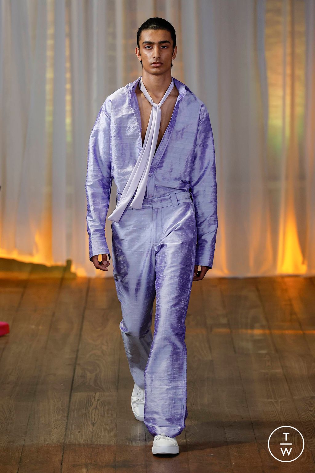 Fashion Week London Spring/Summer 2024 look 22 from the SAGABOI collection menswear