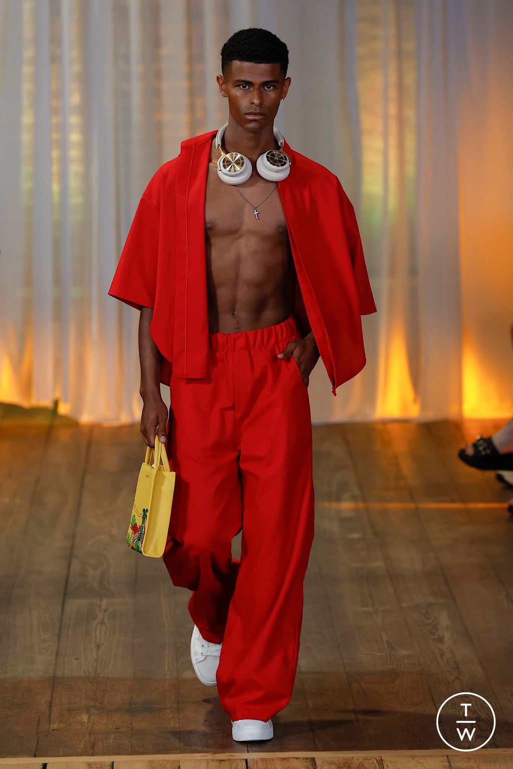 Fashion Week London Spring/Summer 2024 look 23 from the SAGABOI collection menswear