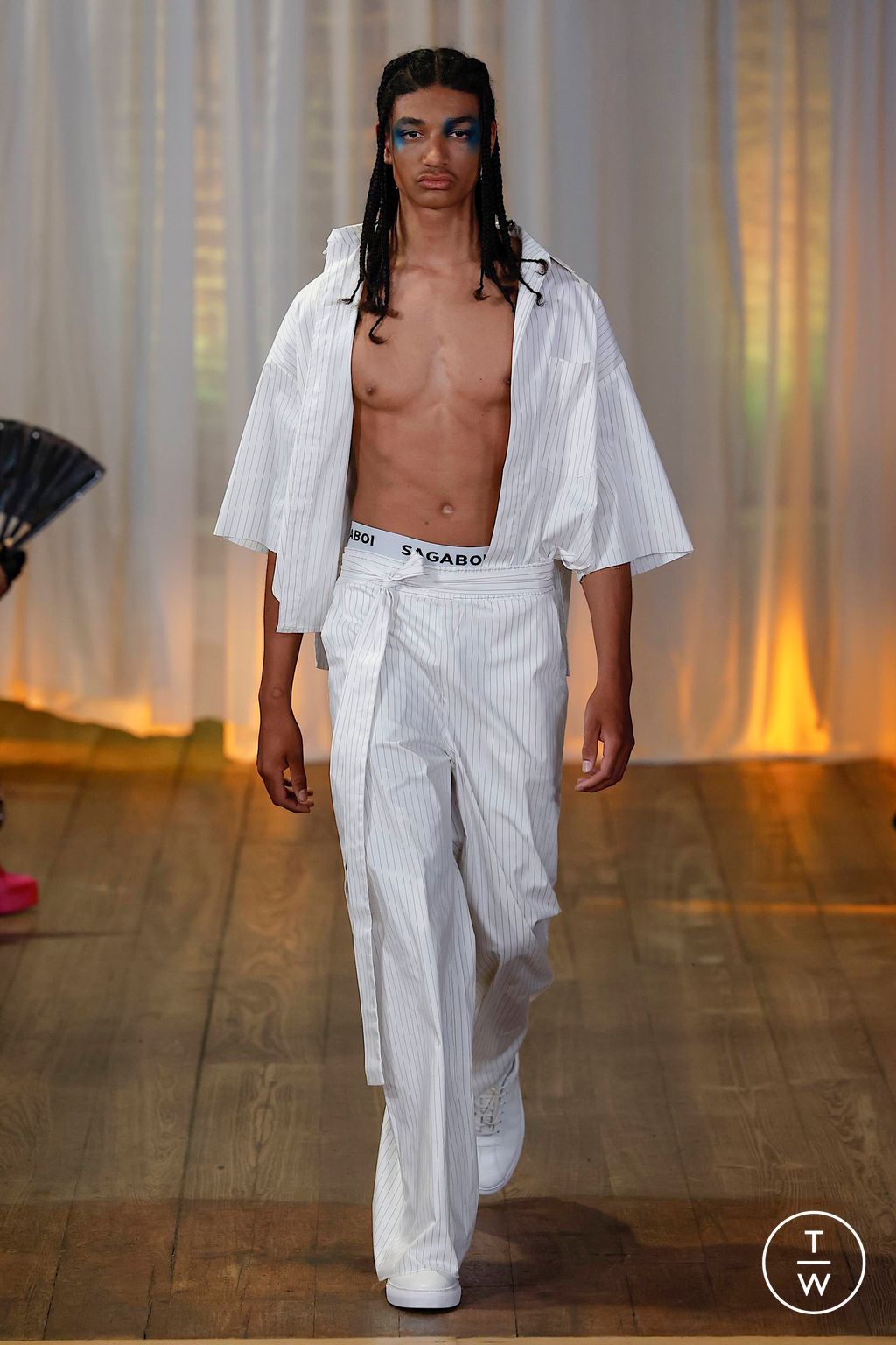 Fashion Week London Spring/Summer 2024 look 25 from the SAGABOI collection menswear