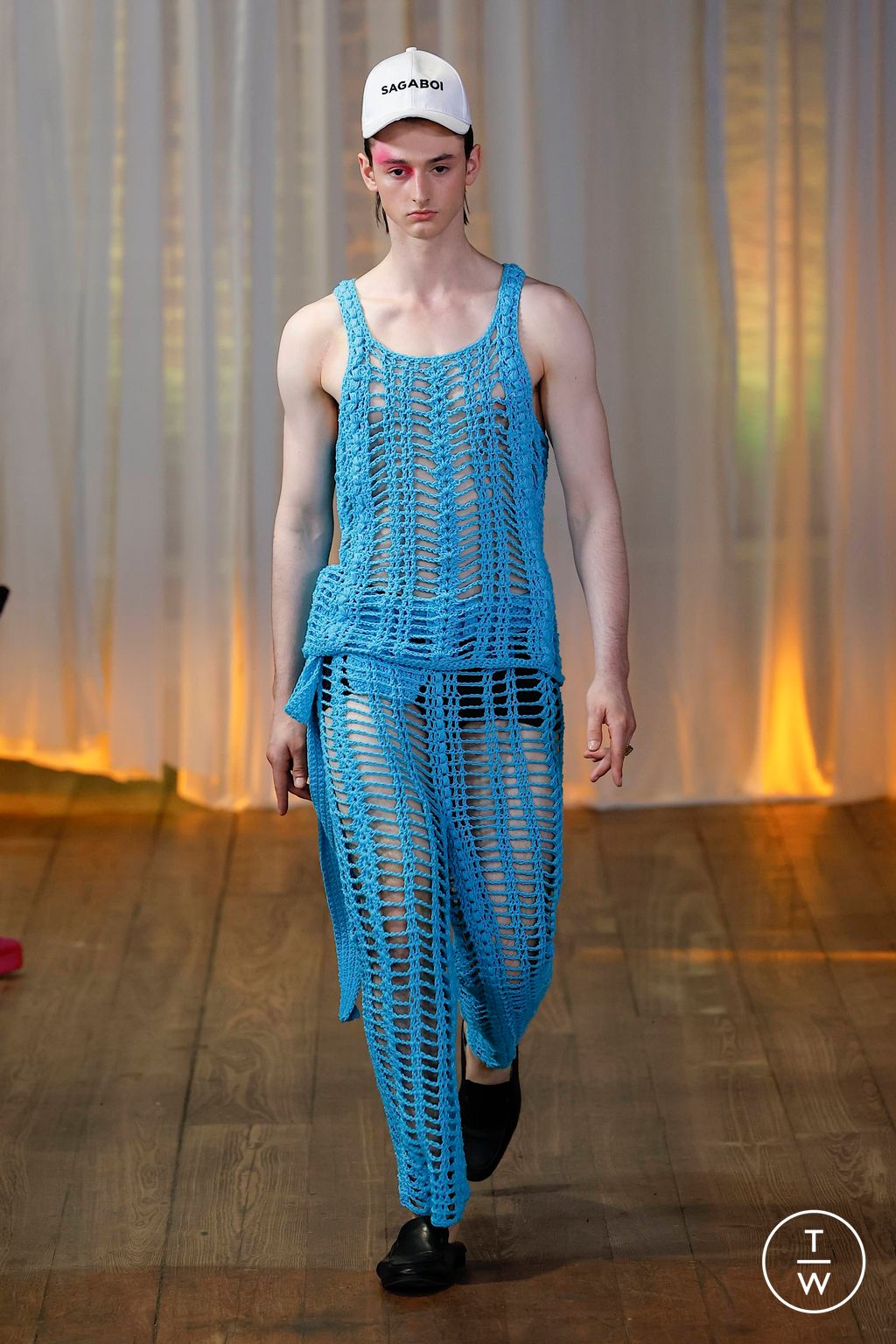 Fashion Week London Spring/Summer 2024 look 30 from the SAGABOI collection menswear