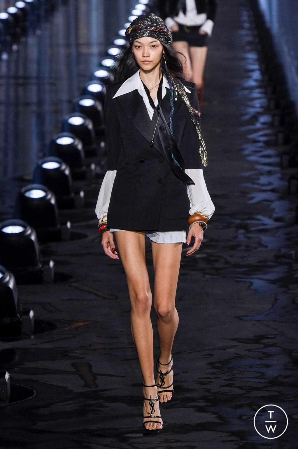 Fashion Week Paris Spring/Summer 2020 look 5 from the Saint Laurent collection womenswear