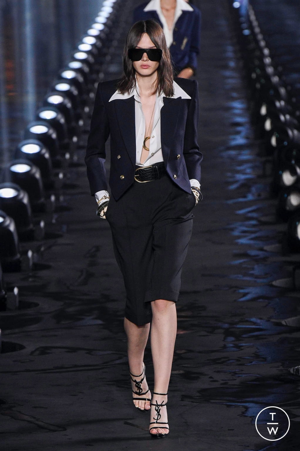 Fashion Week Paris Spring/Summer 2020 look 9 from the Saint Laurent collection womenswear