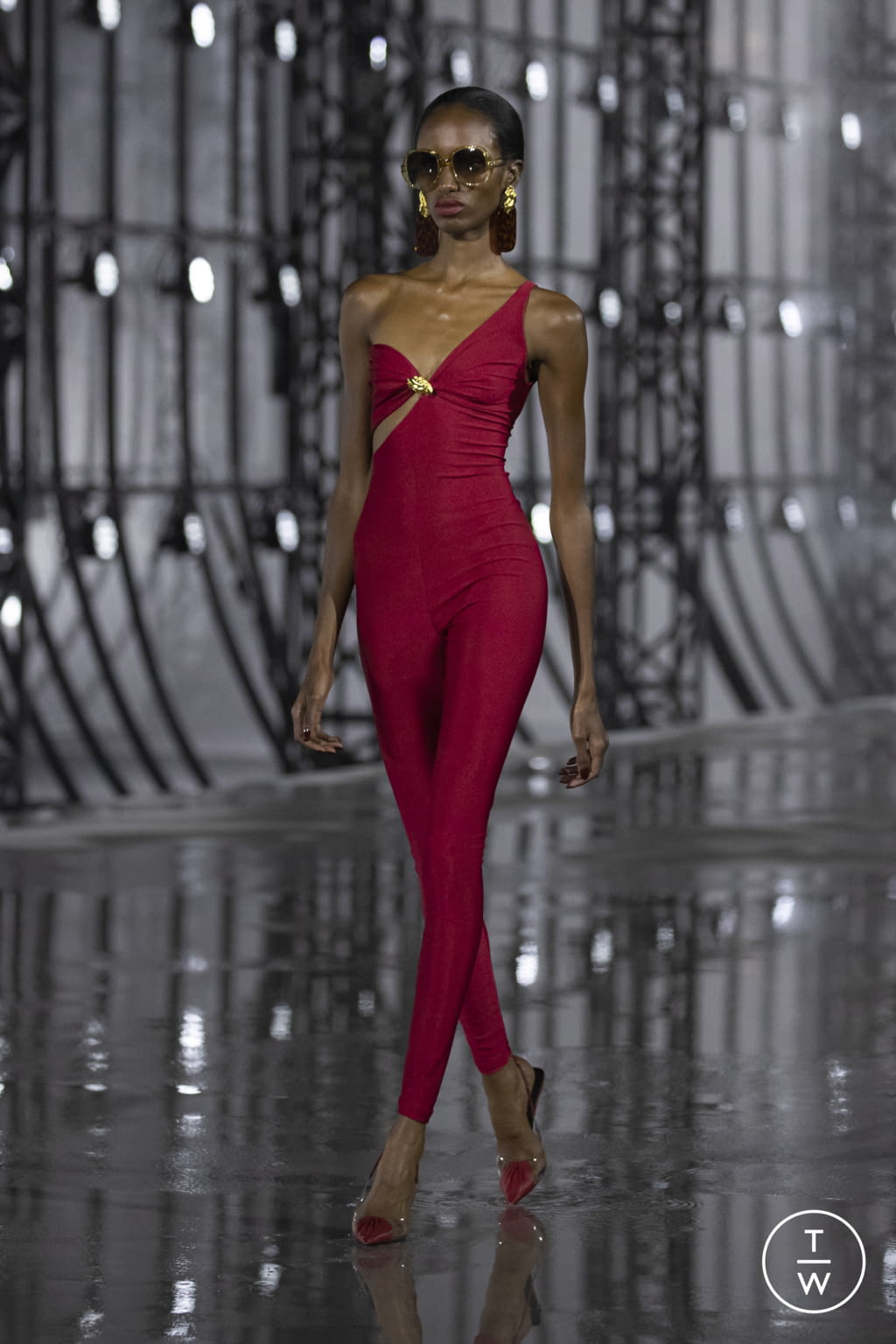 Fashion Week Paris Spring/Summer 2022 look 53 from the Saint Laurent collection womenswear