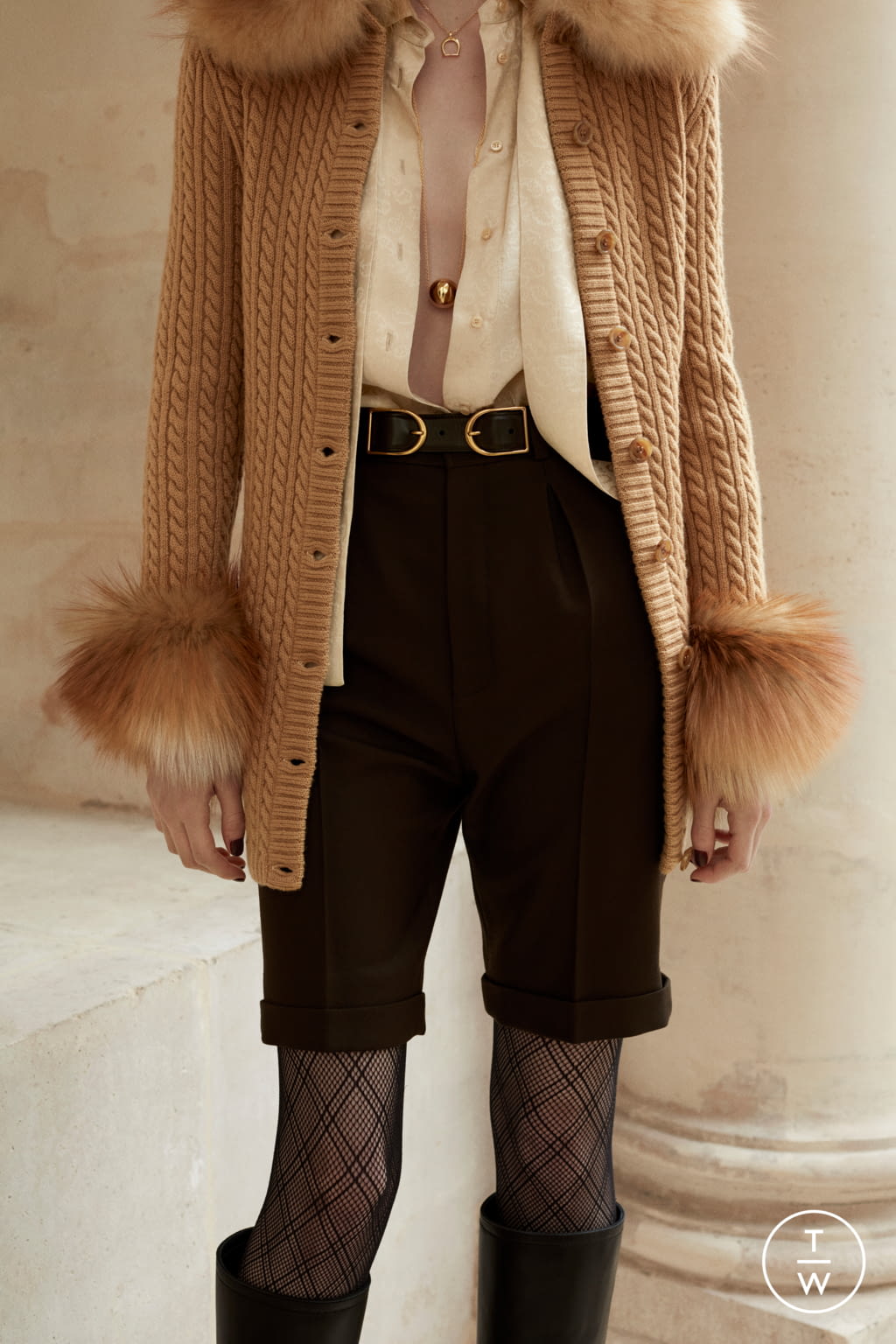 Fashion Week Paris Pre-Fall 2021 look 12 from the Saint Laurent collection womenswear